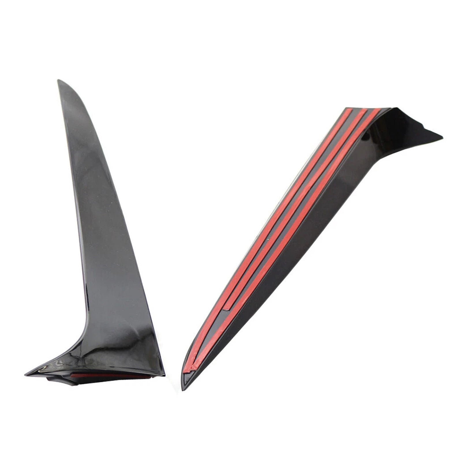 2011-2017 BMW X3 F25 Gloss Black Pair Rear Window Side Wing Spoiler