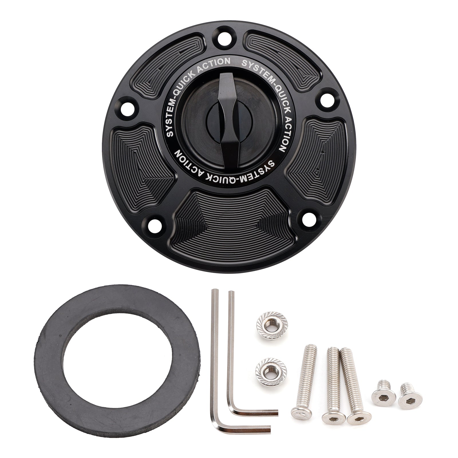 CNC Keyless Fuel Gas Cap For Yamaha YZF-R1 YZF-R6 2000-2025 YZF-R3 2015-2025