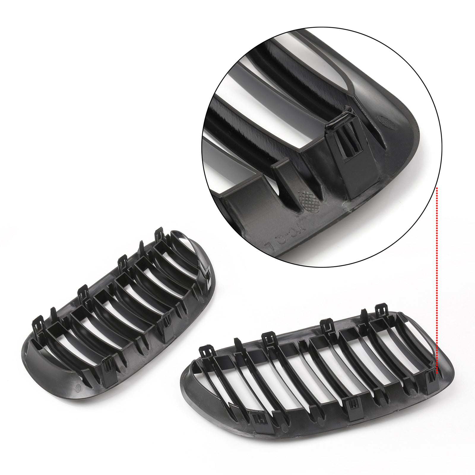 2004-2010 BMW E63 E64 M6 645Ci 650i M6 Pair Front Bumper Hood Grille Grill