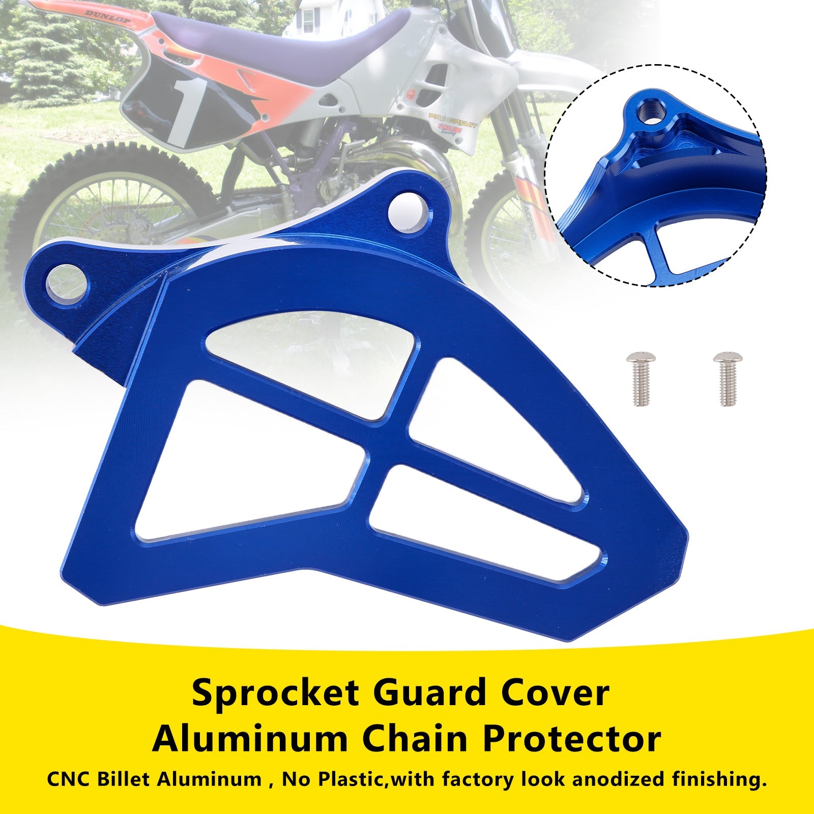 1993-2004 Yamaha YZ125 Sprocket Guard Cover Aluminum Chain Protector