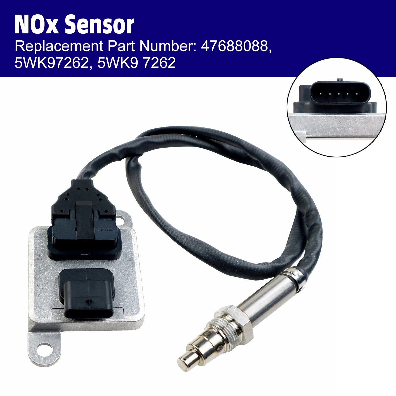 For Case IH Tractors-Farmall 110A 120A Magnum 180 200 Maxxum 115 125 Puma 150 165 Nox Sensor Nitrogen Oxide Sensor 47688088