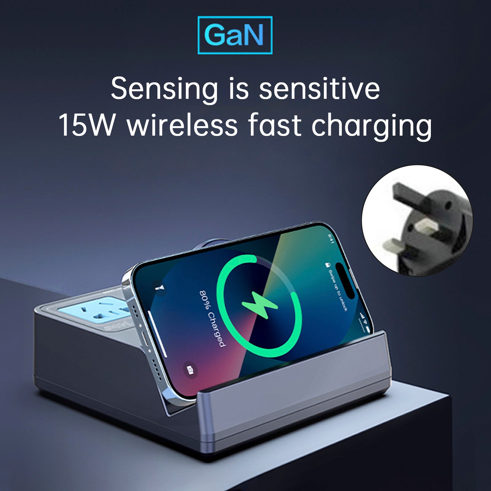 140W Smart Wireless Fast Charging Socket High Power PD100W Notebook QC Charging