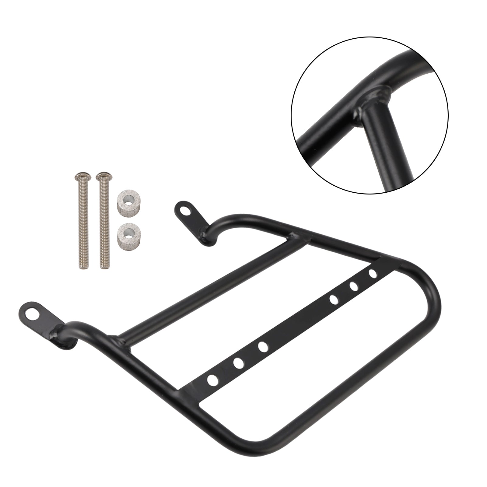 2021-2024 Roral Enfield Meteor 350 Luggage Rack Side Saddle Bag Mount Bracket Black