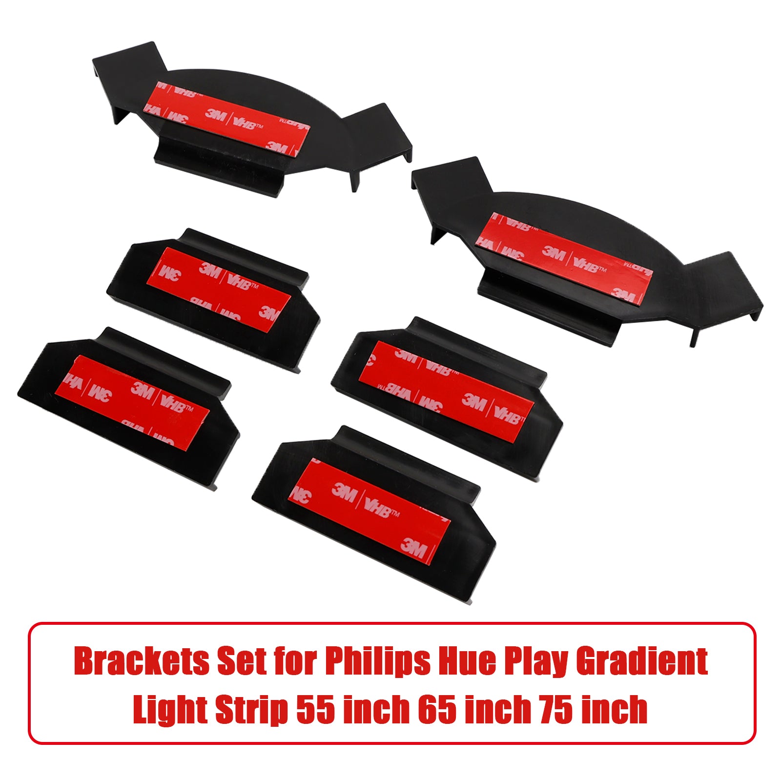 Brackets Set for Philips Hue Play Gradient Light Strip 55 inch 65 inch 75 inch