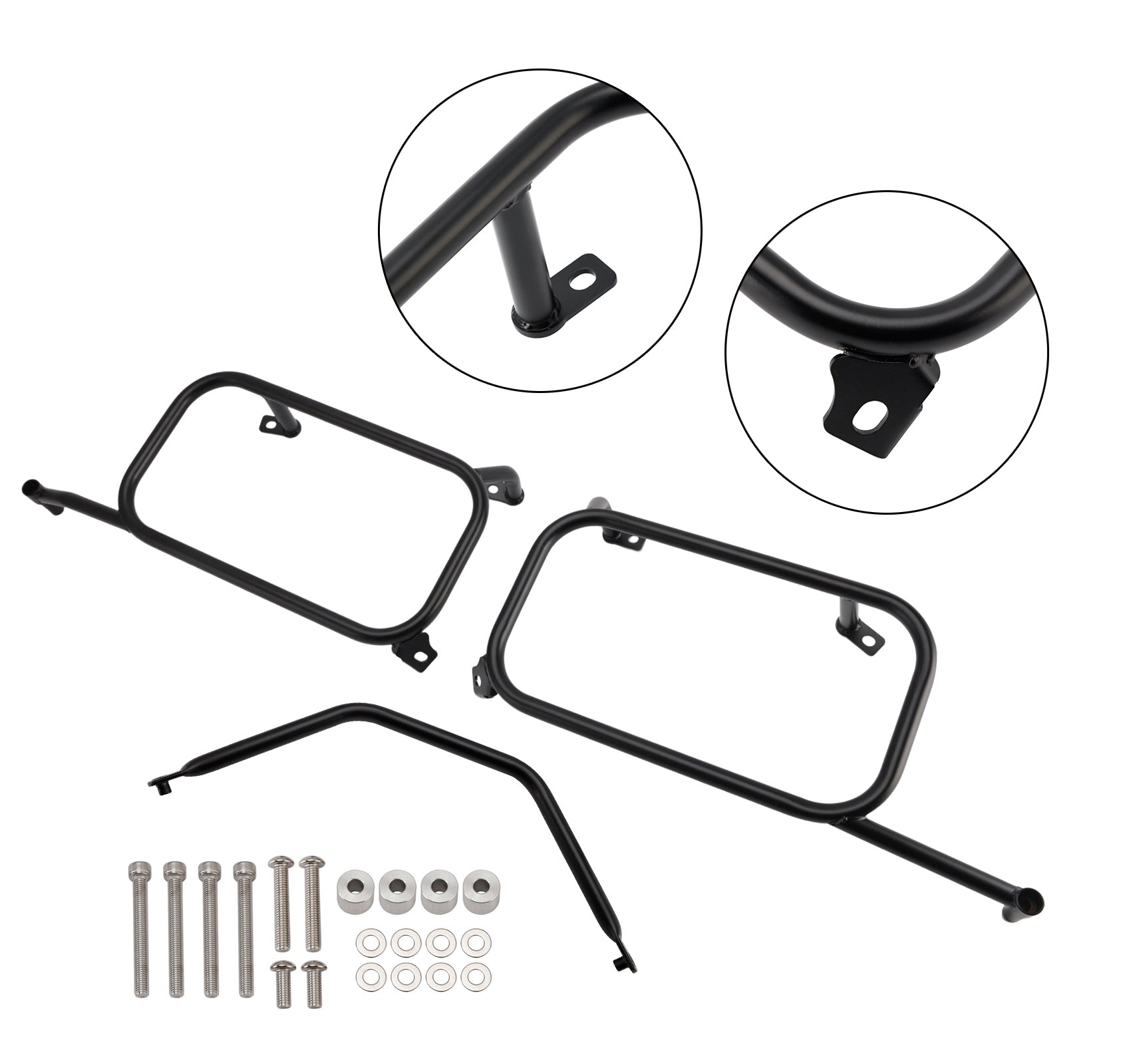 2024-2025 Tiger 1200 Side Saddle Bag Mounting Bracket Black Left&Right
