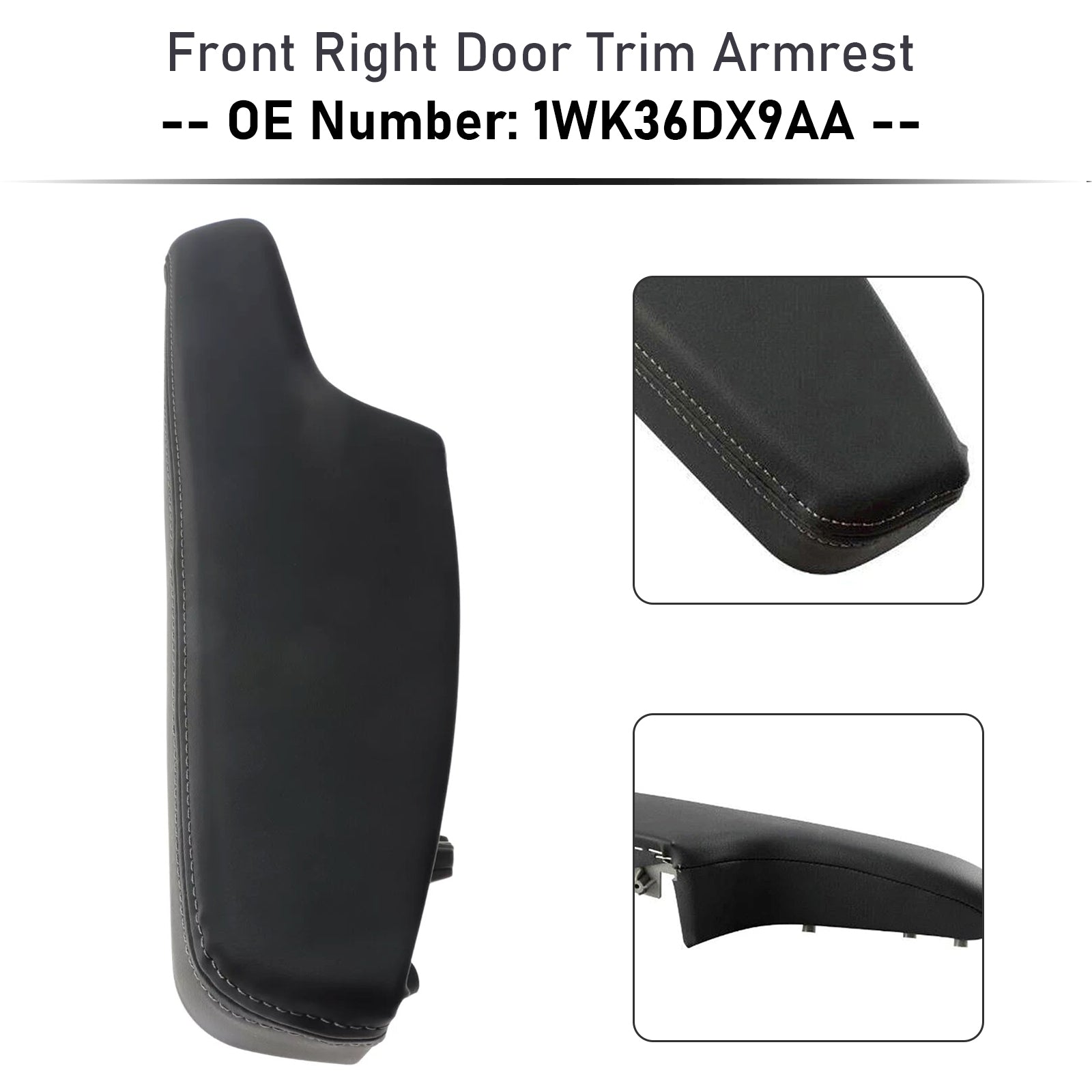 2011-2023 Chrysler 300 Dodge Charger Front Right Door Trim Armrest 1WK36DX9AA