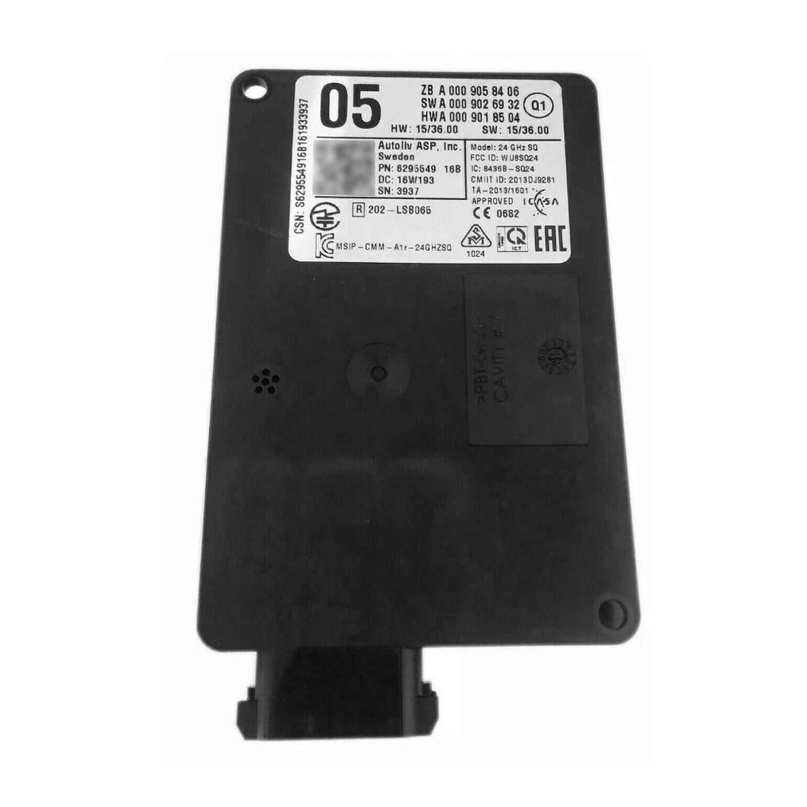 Mercedes Benz BForKLASSE W246 Front Radar Sensor Distronic Control Unit 0009058406