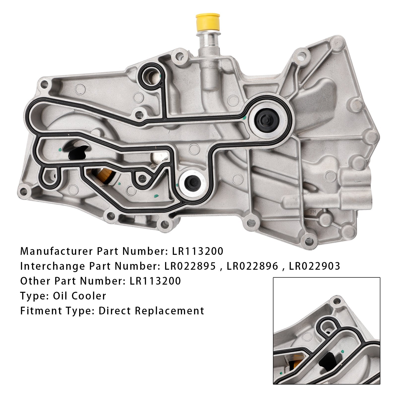 08.2012-ON LAND-ROVER Range Rover IV (L405) Engine Oil Cooler LR113200 Generic