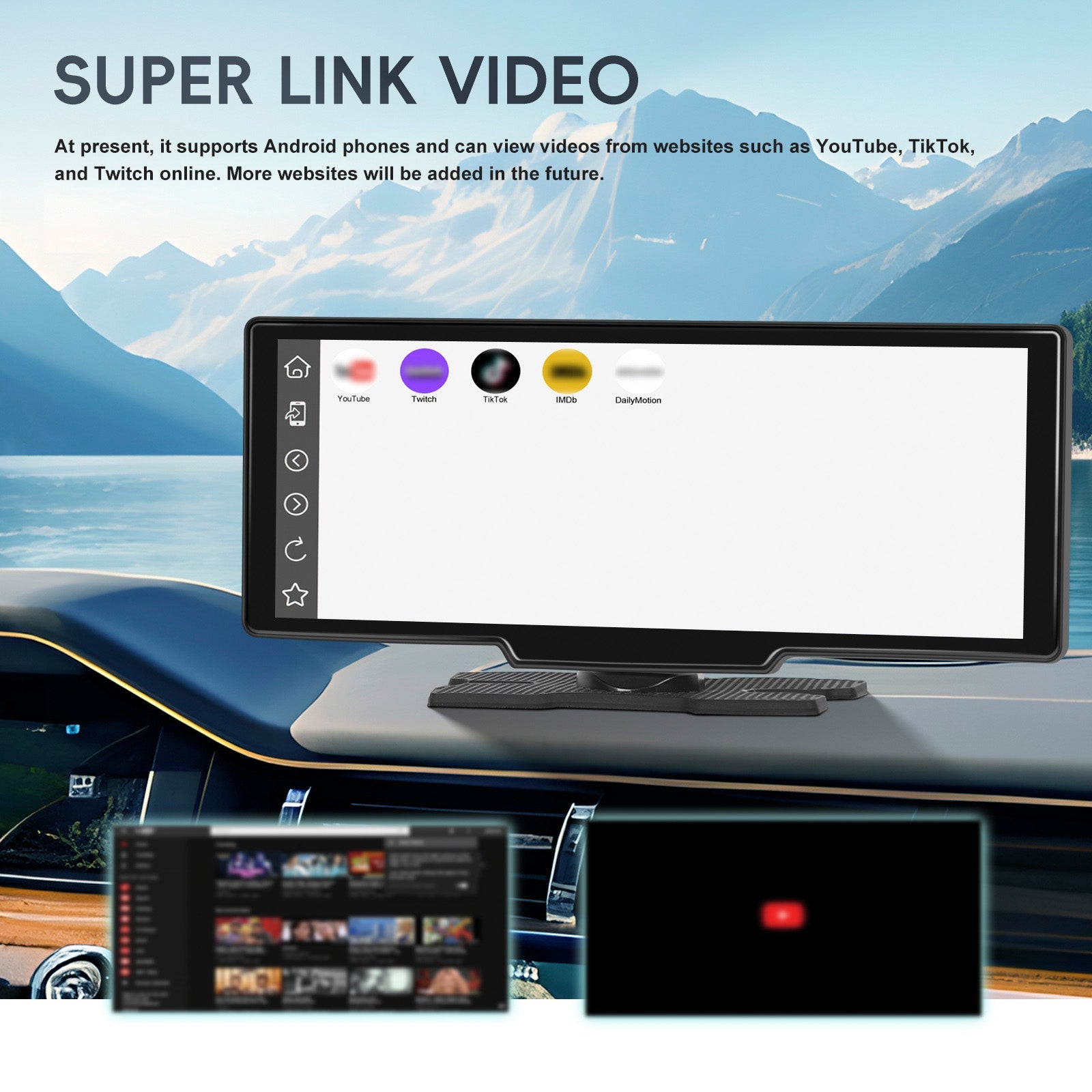 10.26 HD Display Car Navigation System CarPlay all-in-one Machine 12 LED Camera