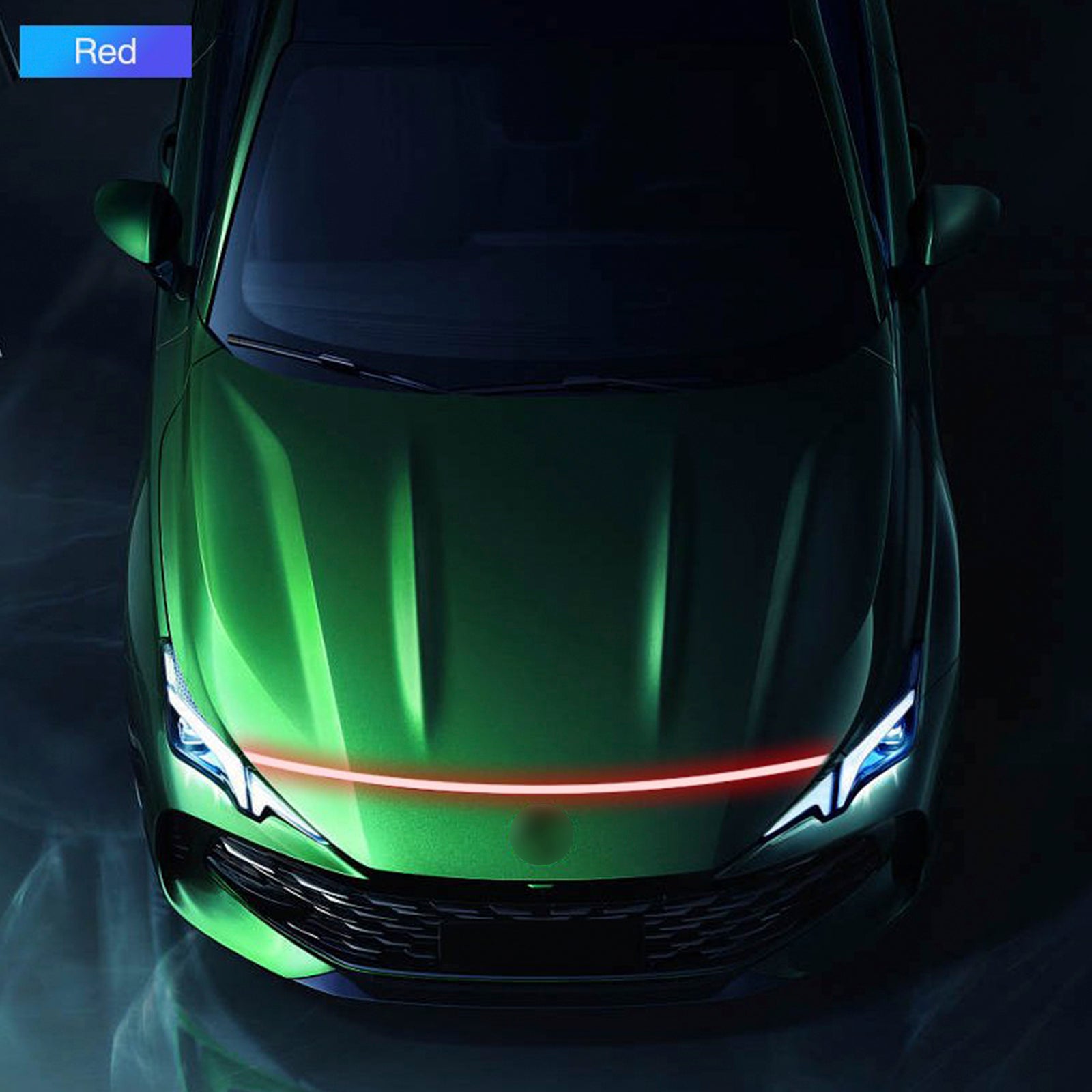 Car Hood LED Daytime Running Light Strip Flexible Dynamic Scan Start Up