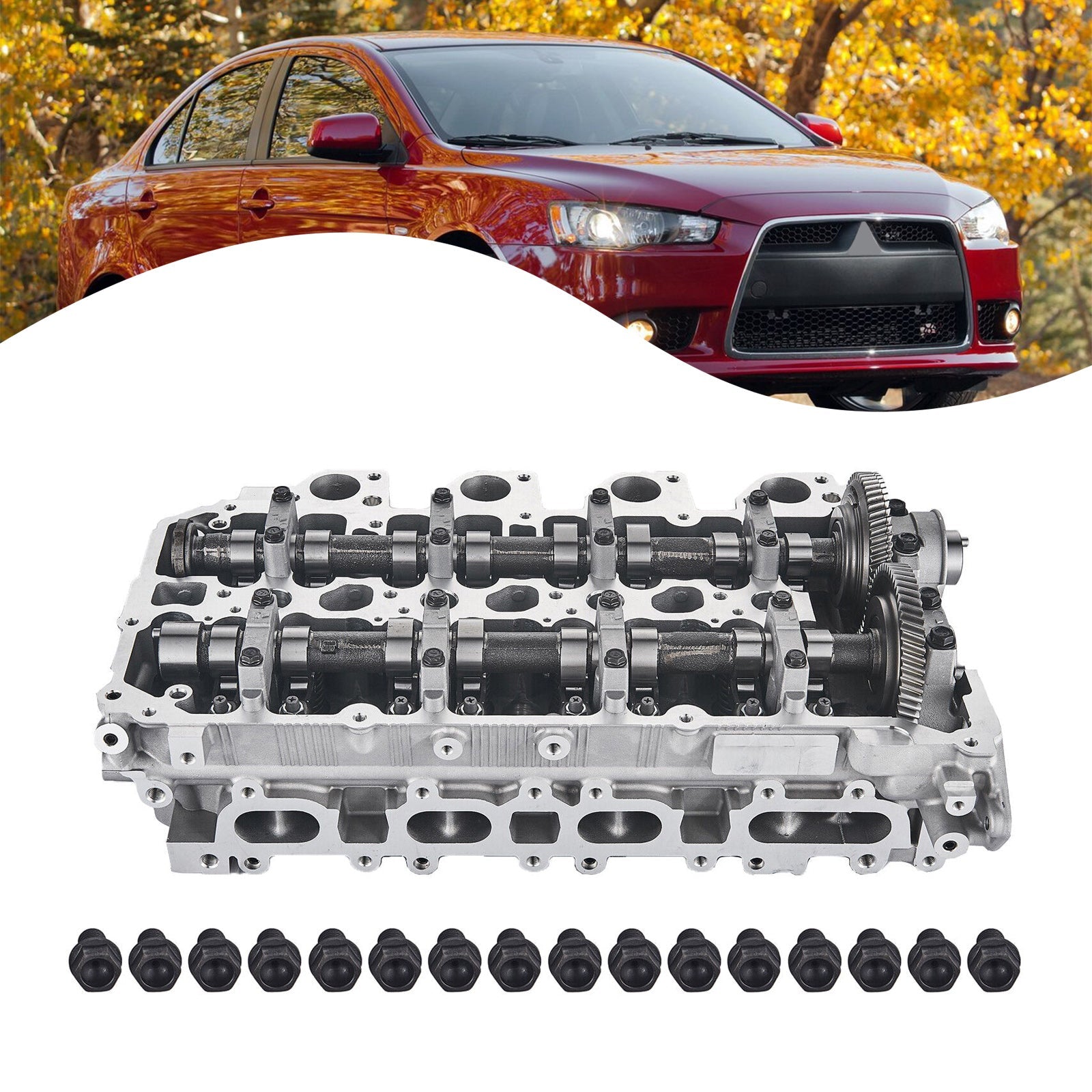 Mitsubishi L200 L300 4D56-HP 2.5L DOHC 디젤 용 완전히 조립 된 실린더 헤드