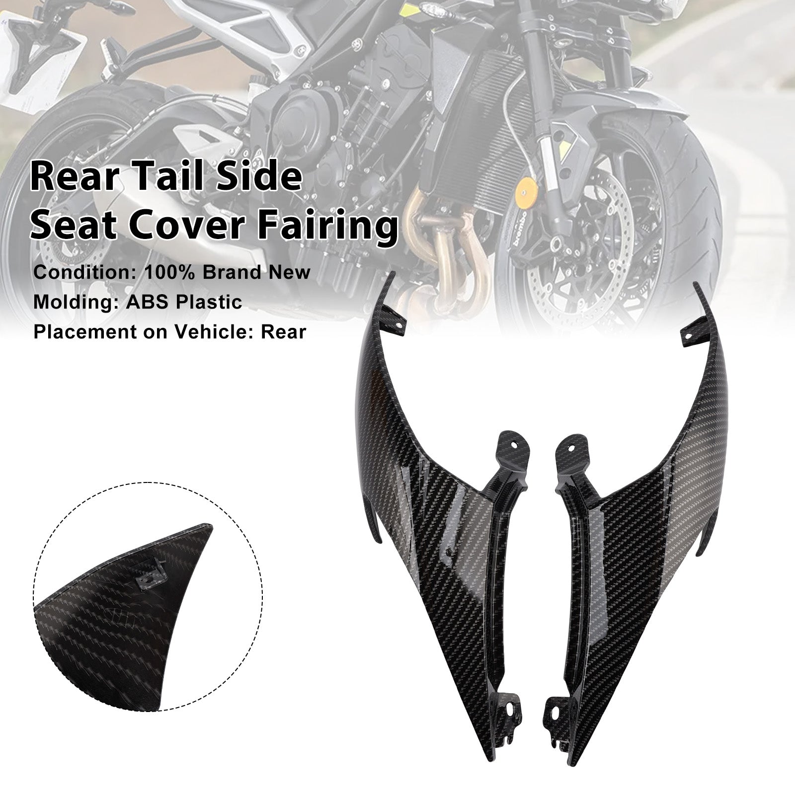 2020-2025 Street Triple 765 R RS Rear Tail Side Seat Cover Fairing