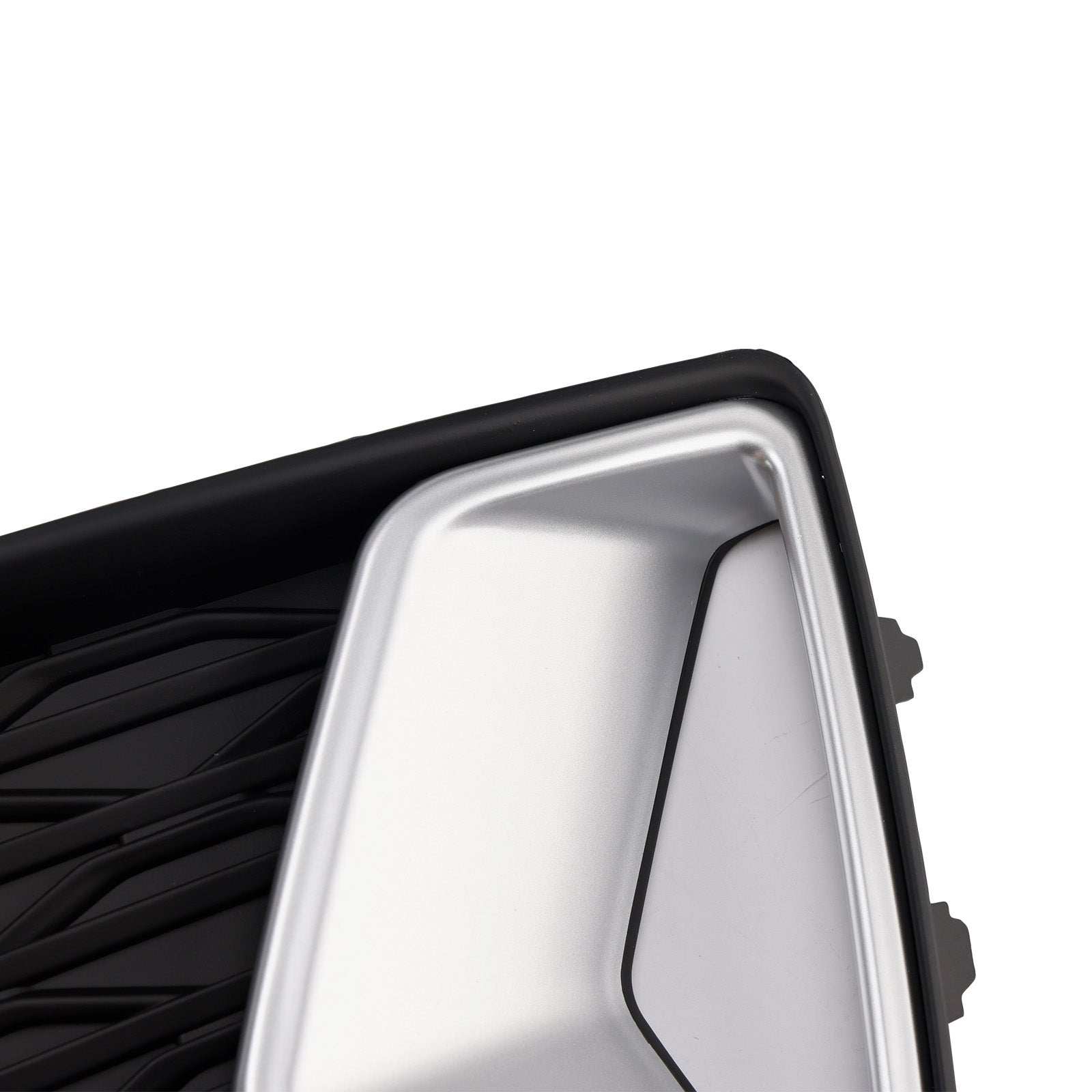 2PCS Front Bumper Grille Grill Fog Light Cover Fit Audi A6 C8 2019-2023