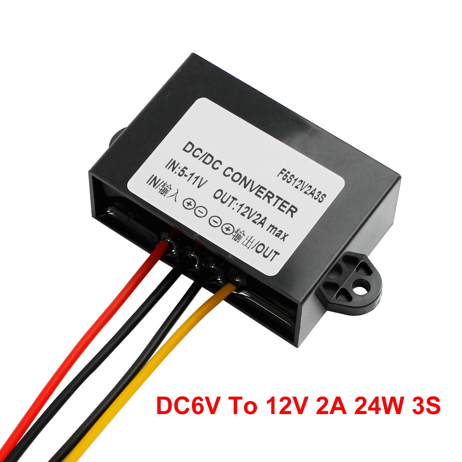 Waterproof DC-DC Boost Step-Up Converter 2A 6V To 12V Car Power Supply Module