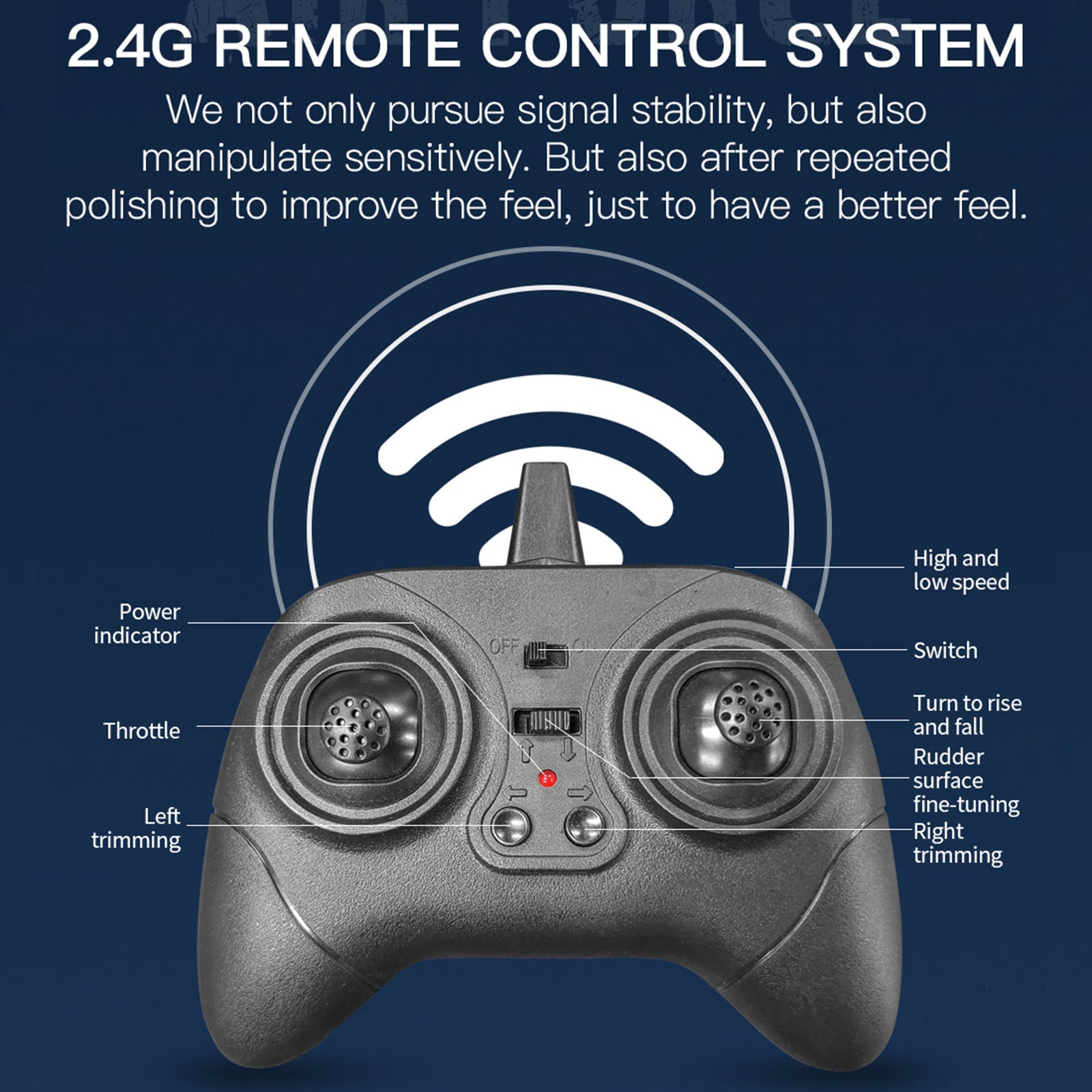 3Channel P51 Remote Control 2.4Ghz 6Axis Stabilizer Airplane Toy With 2Batteries