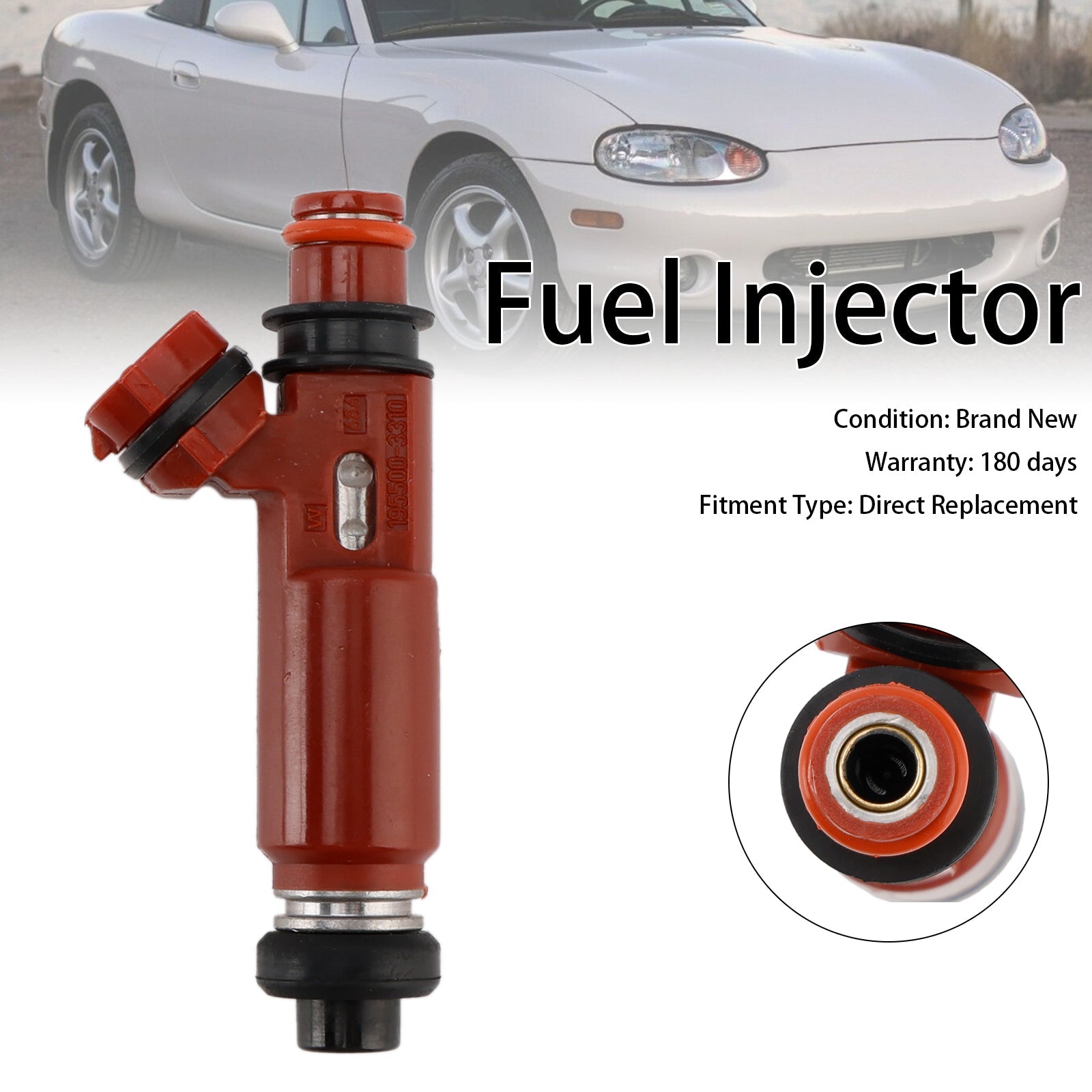 1999-2001 Mazda Miata 1.8L 1PCS Fuel Injector 195500-3310 1955003310