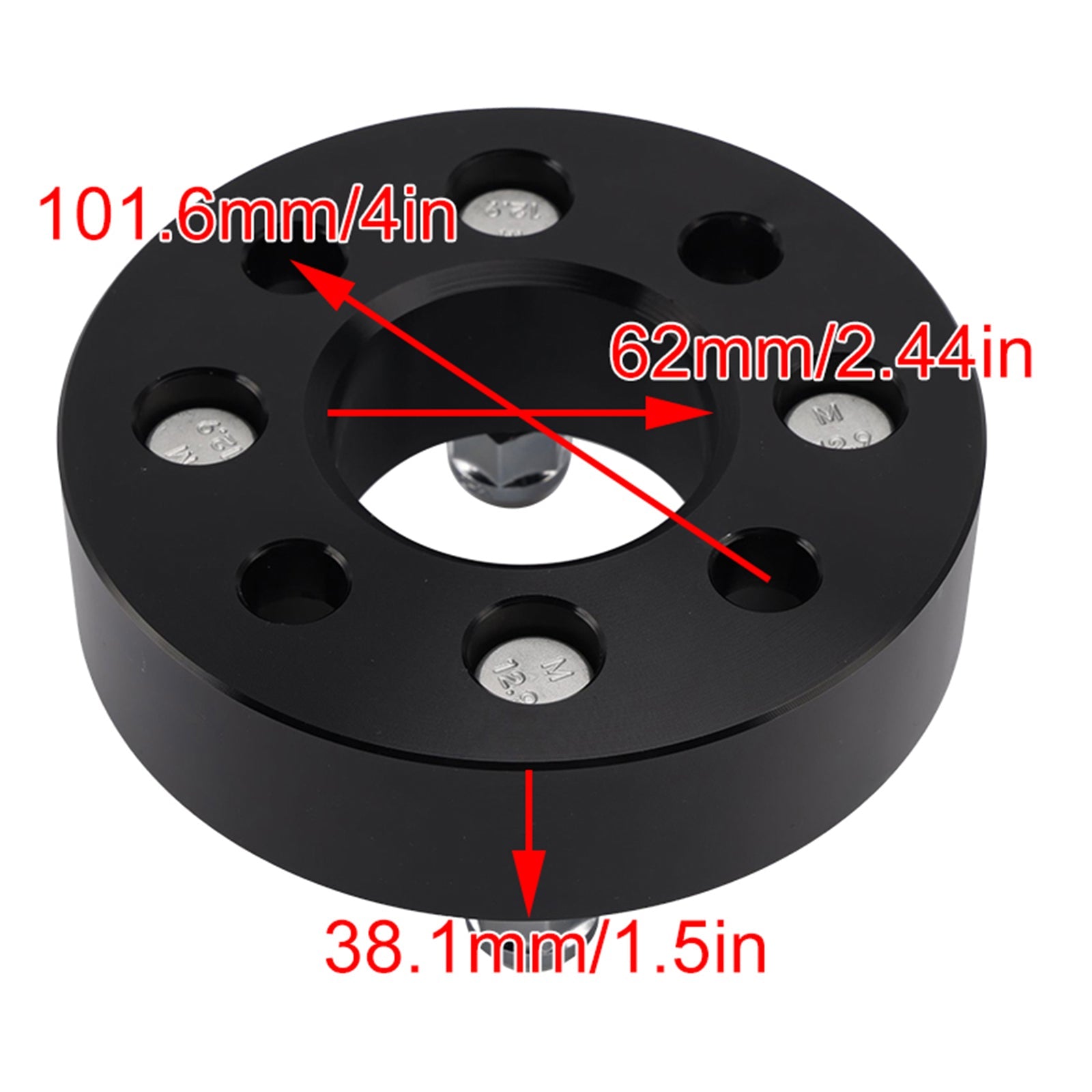 Golf Carts Wheel Spacer Kit With Lug Nuts 1.5 Inch For Ezgo Club Car Golf Carts