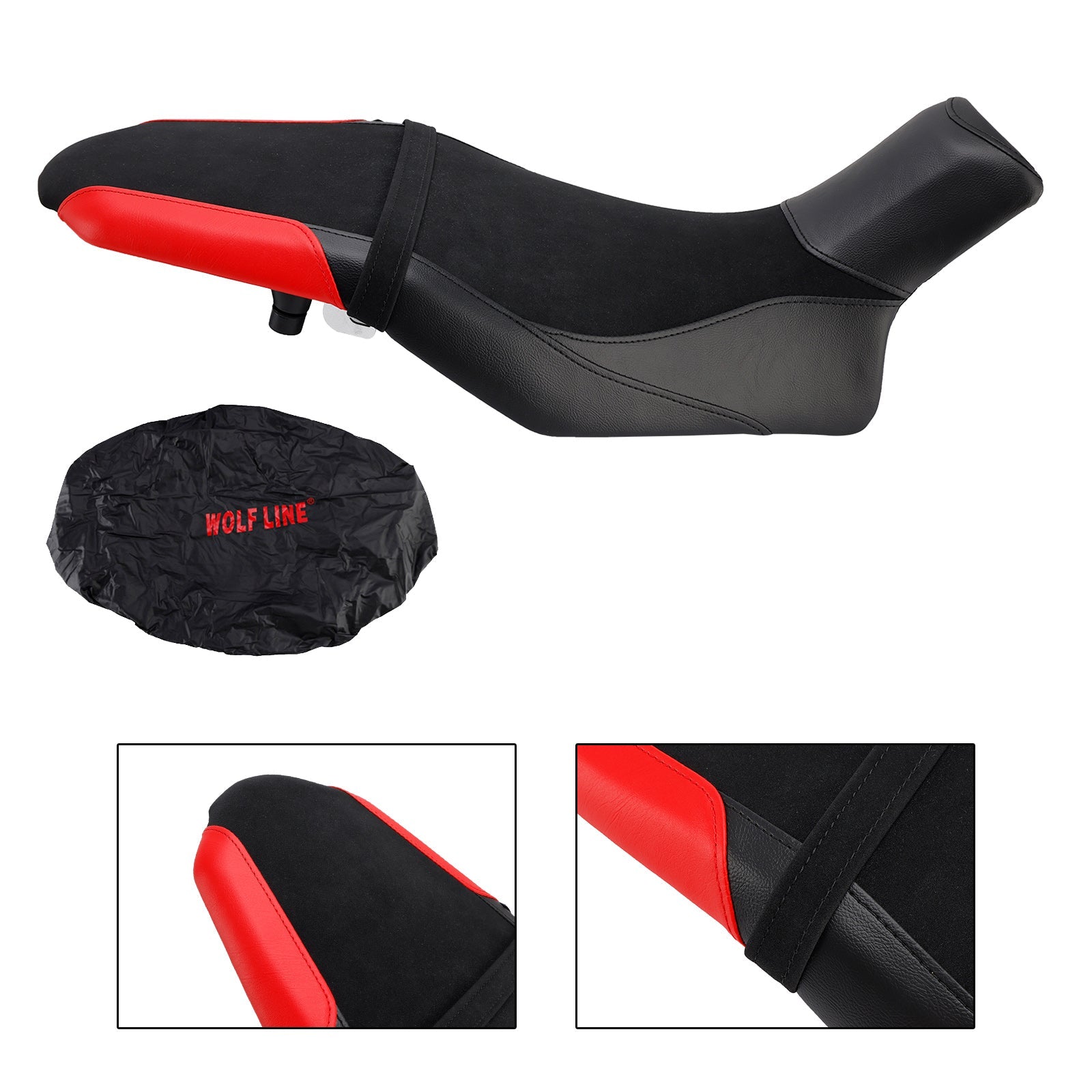 2019-2024 Suzuki Katana Complete Cushion Rider Passenger Seat +20Mm Black