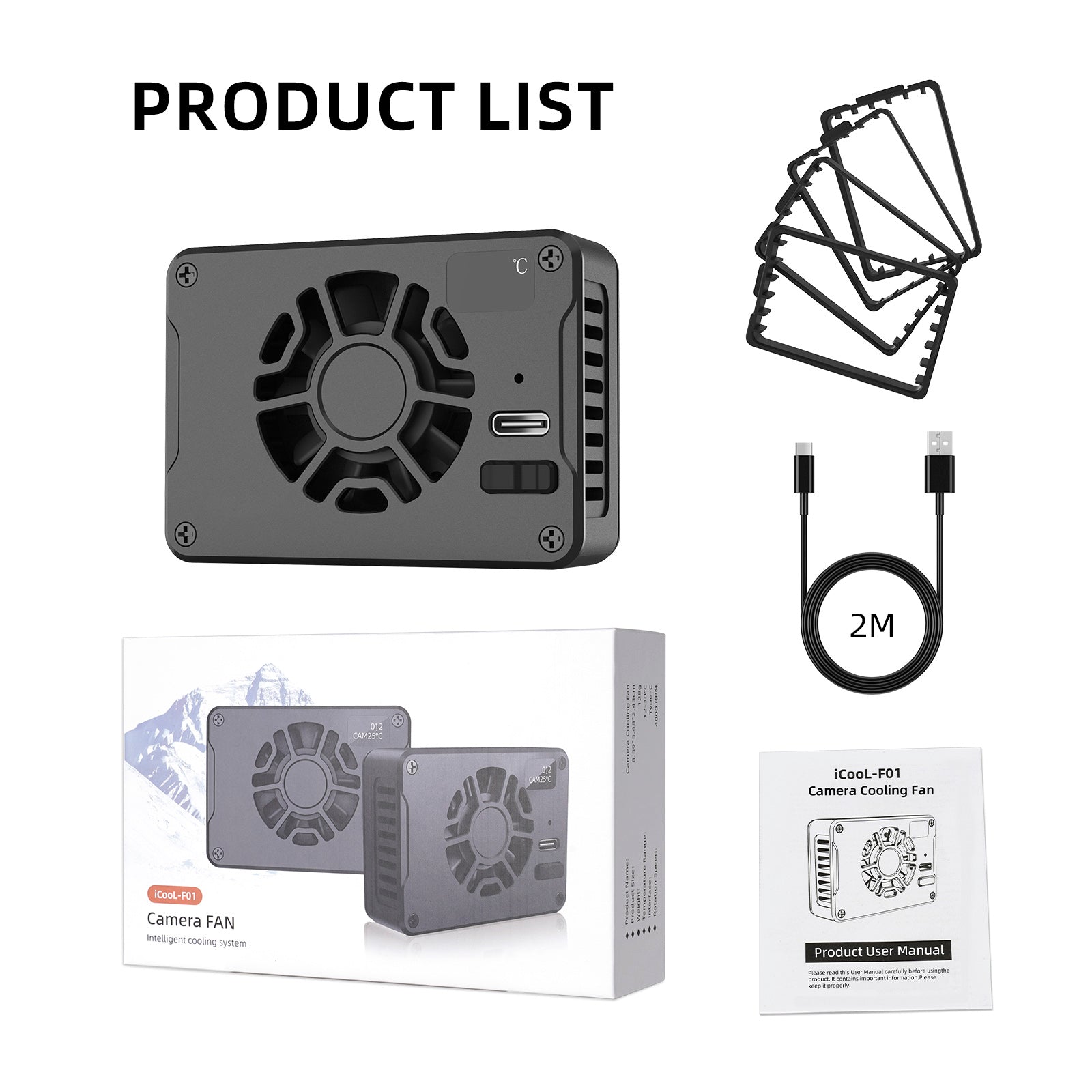 Semiconductor Camera Radiator Slr Cooler Fan For Sony Canon R5/R6/R7/Fuji Xt4