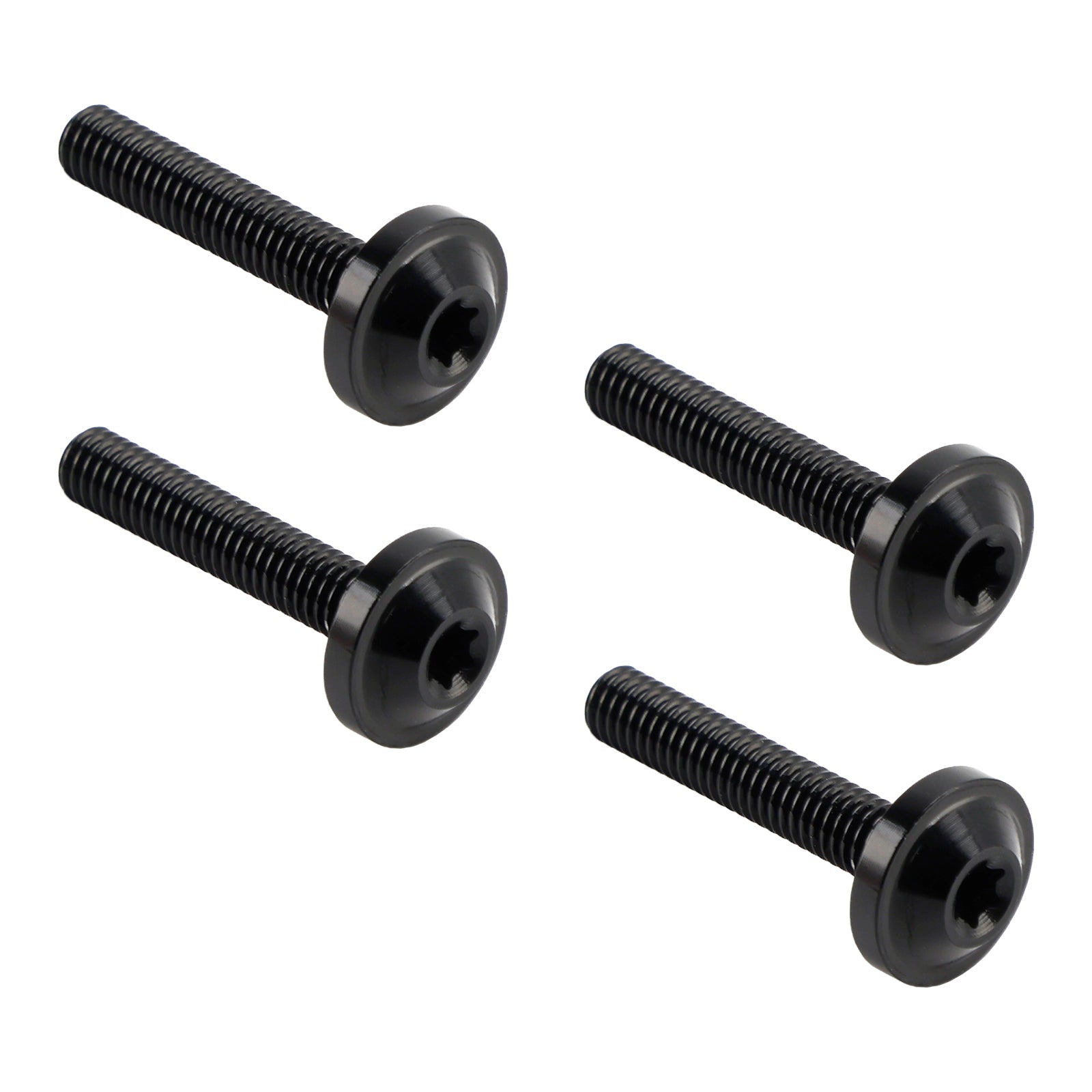 4x ALU Black Decorative Windshield Screws For Road Glide FLTR FLTRX 2015-2023
