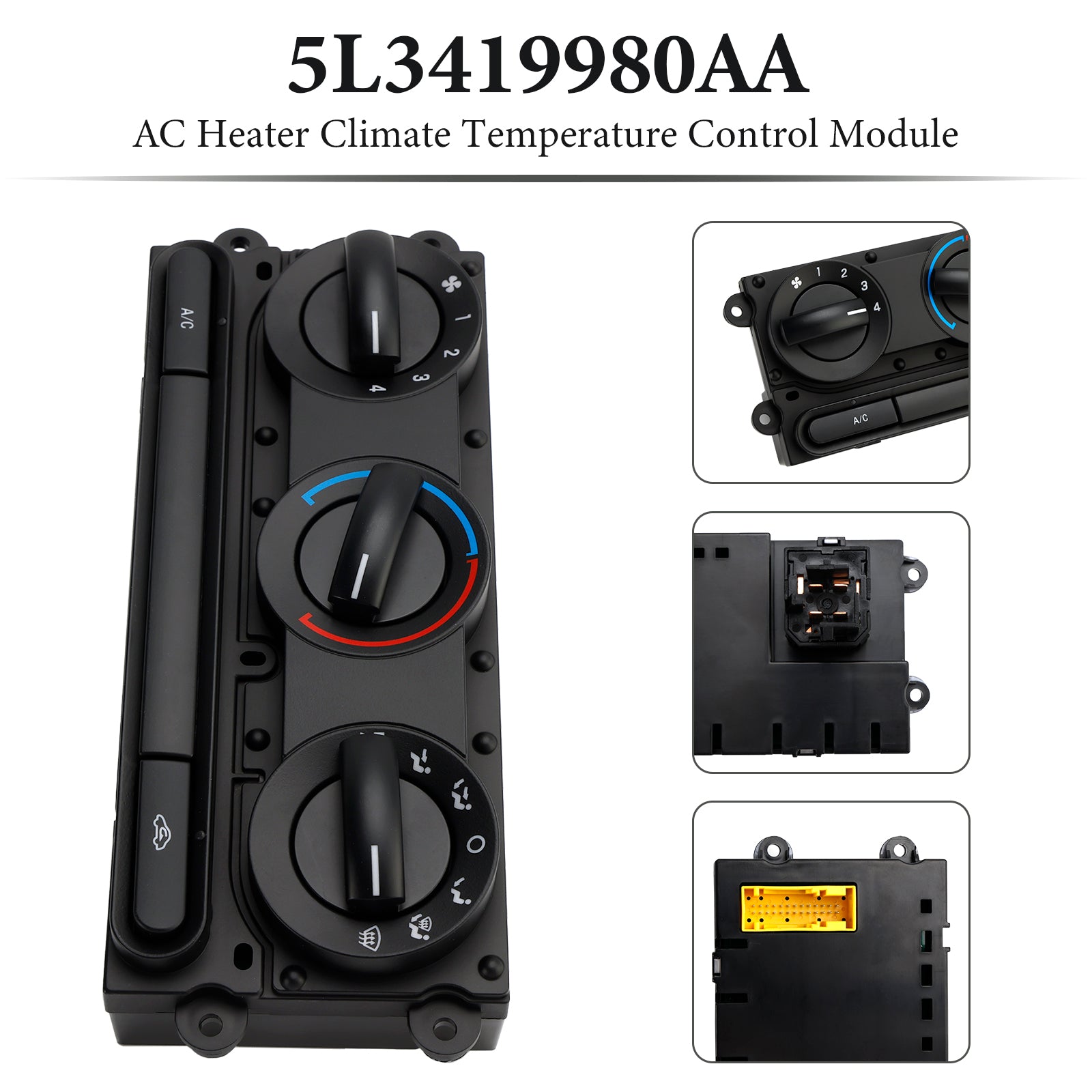 2004-2008 Ford F-150 AC Heater Climate Temperature Control Module 5L3419980AA