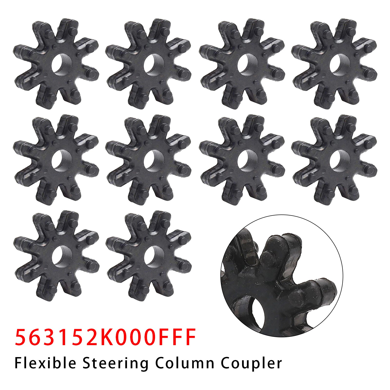 10x Flexible Steering Column Coupler For Hyundai Elantra Kia Optima 563152K000FFF