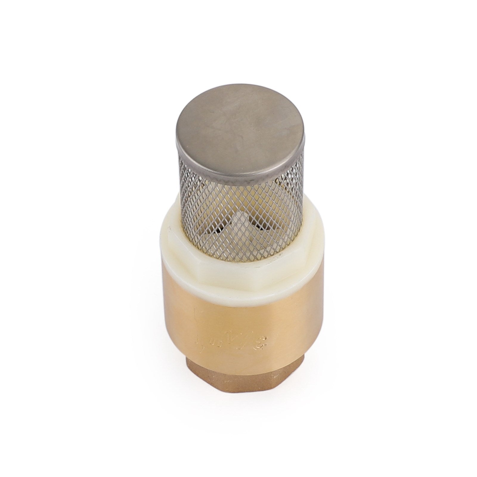 3/4" NPT 인라인 체크 풋 밸브 황동 스프링 장착 필터 200 PSI