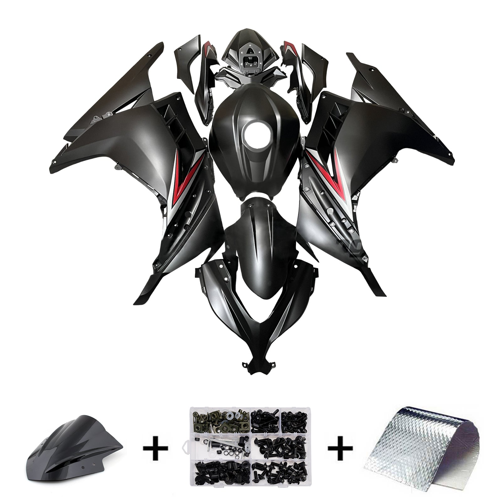 Injection Fairing Kit Bodywork Plastic ABS fit For Kawasaki EX300 Ninja300 2013-2024