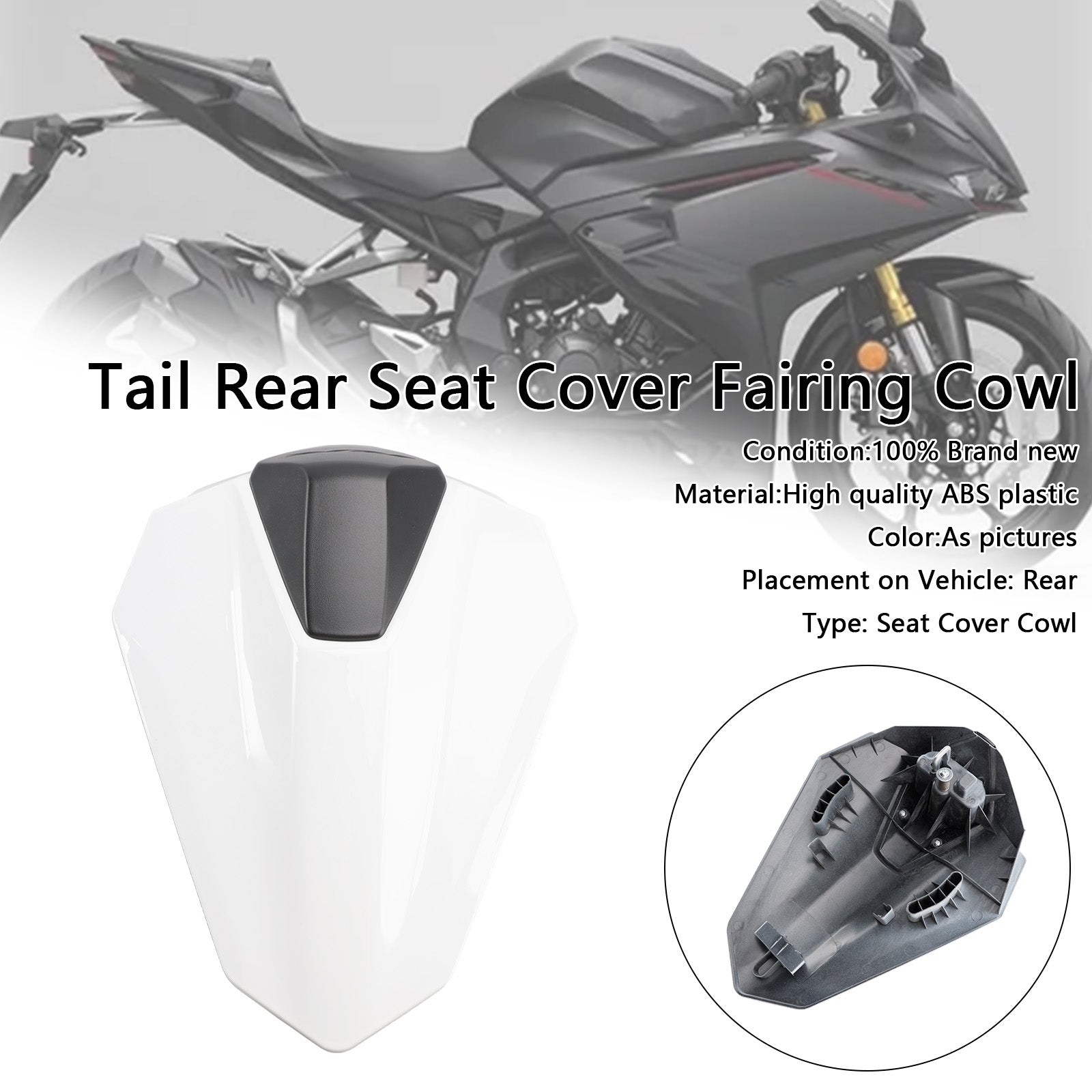 2023-2024 Honda CBR250RR Rear Tail Pillion Seat Fairing Cover