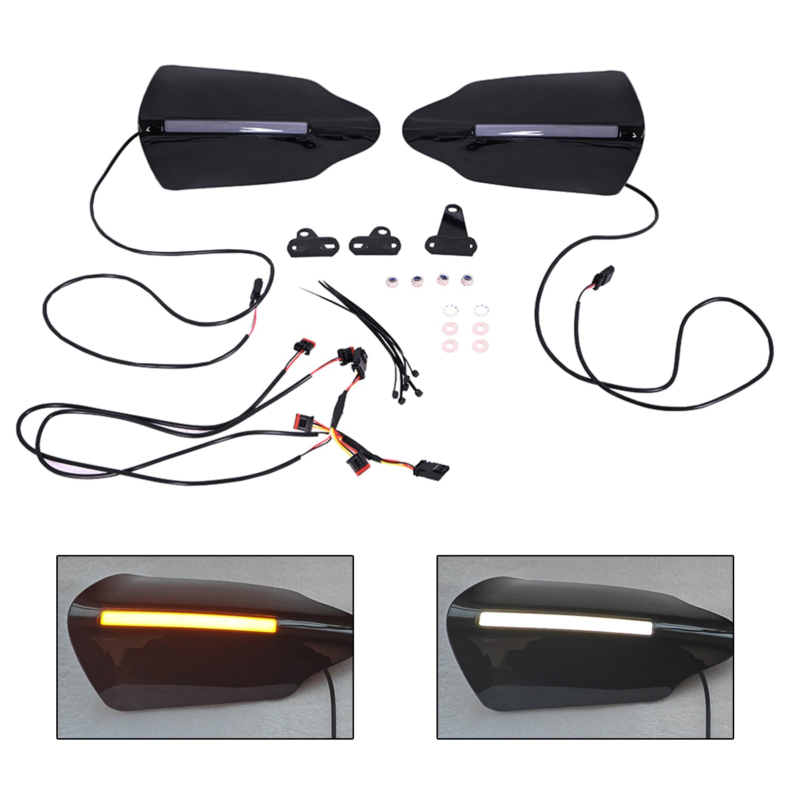 Handguard w/ turn signal fit for Touring Road King 2021-2023 Road Glide 15-2020