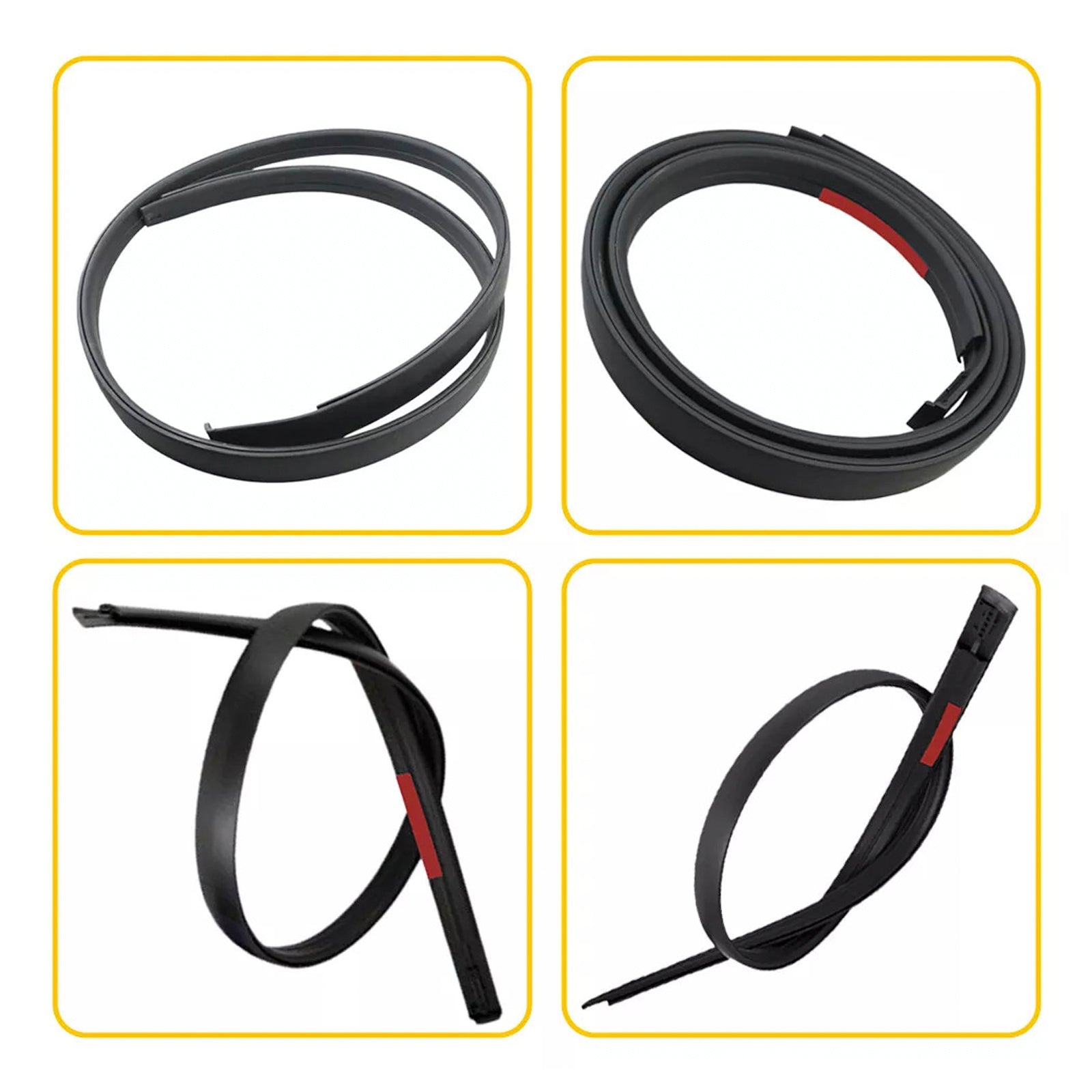 2007-2020 Toyota Tundra DOUBLE CAB 2PCS Roof Drip Molding Trim Left & Right Side Rubber