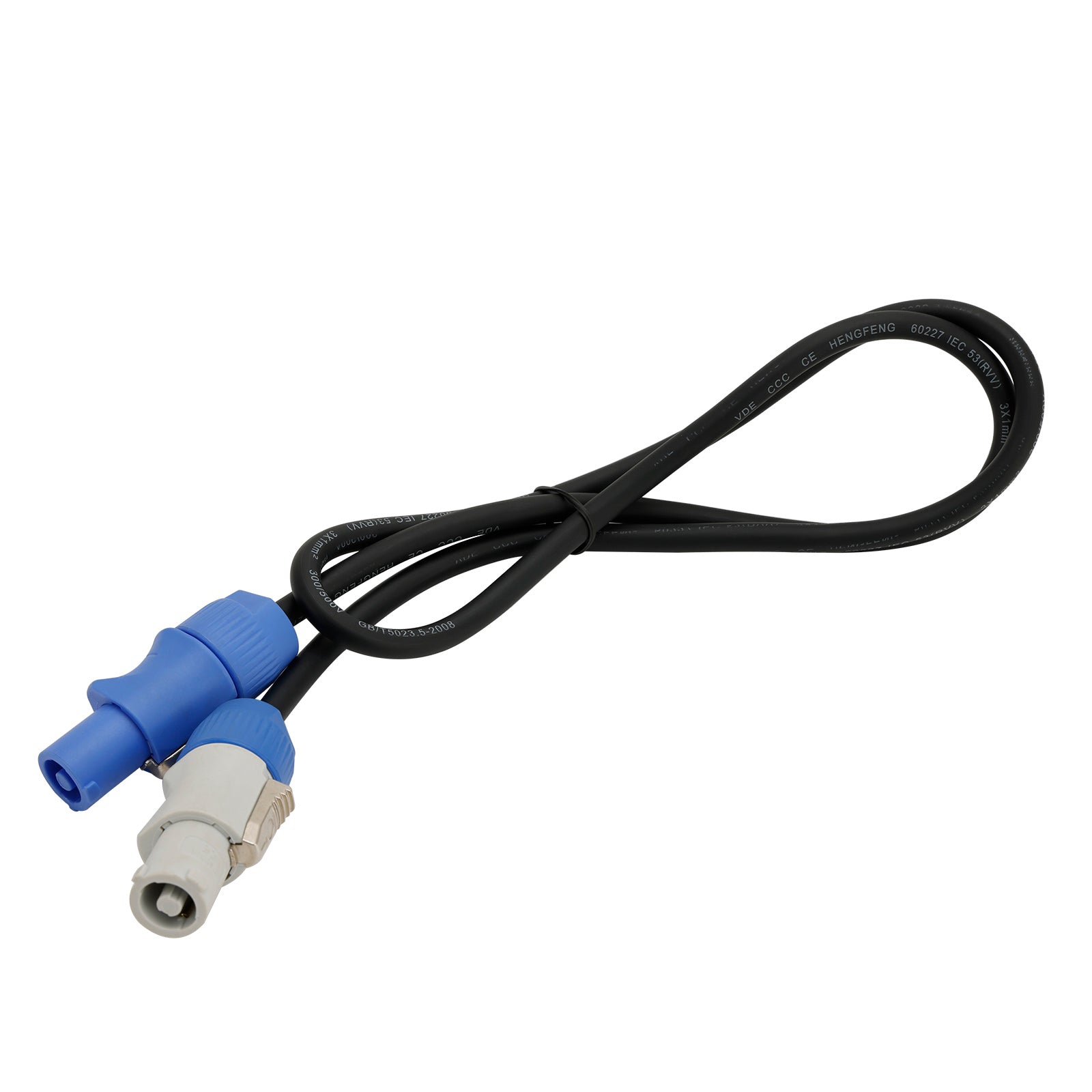 빔 이동 헤드 라이트 파를위한 3.28ft 전원 케이블 스테이지 전원 확장 케이블