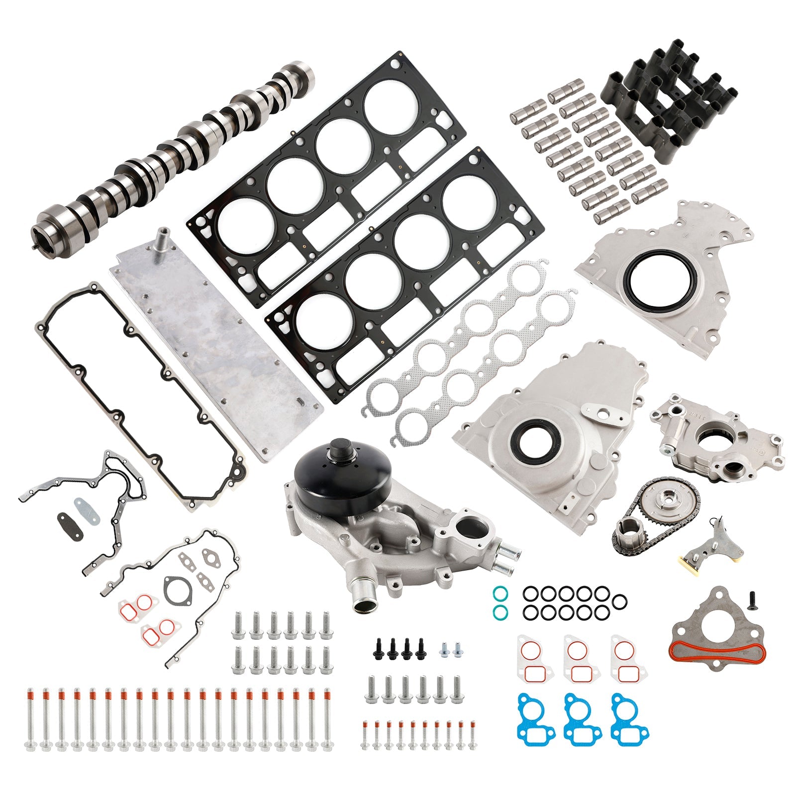 2010-2013 GMC SIERRA 5.3L 5328CC 325CID V8 OHV NON AFM DOD Cam Lifter Kit with Valley Cover +more