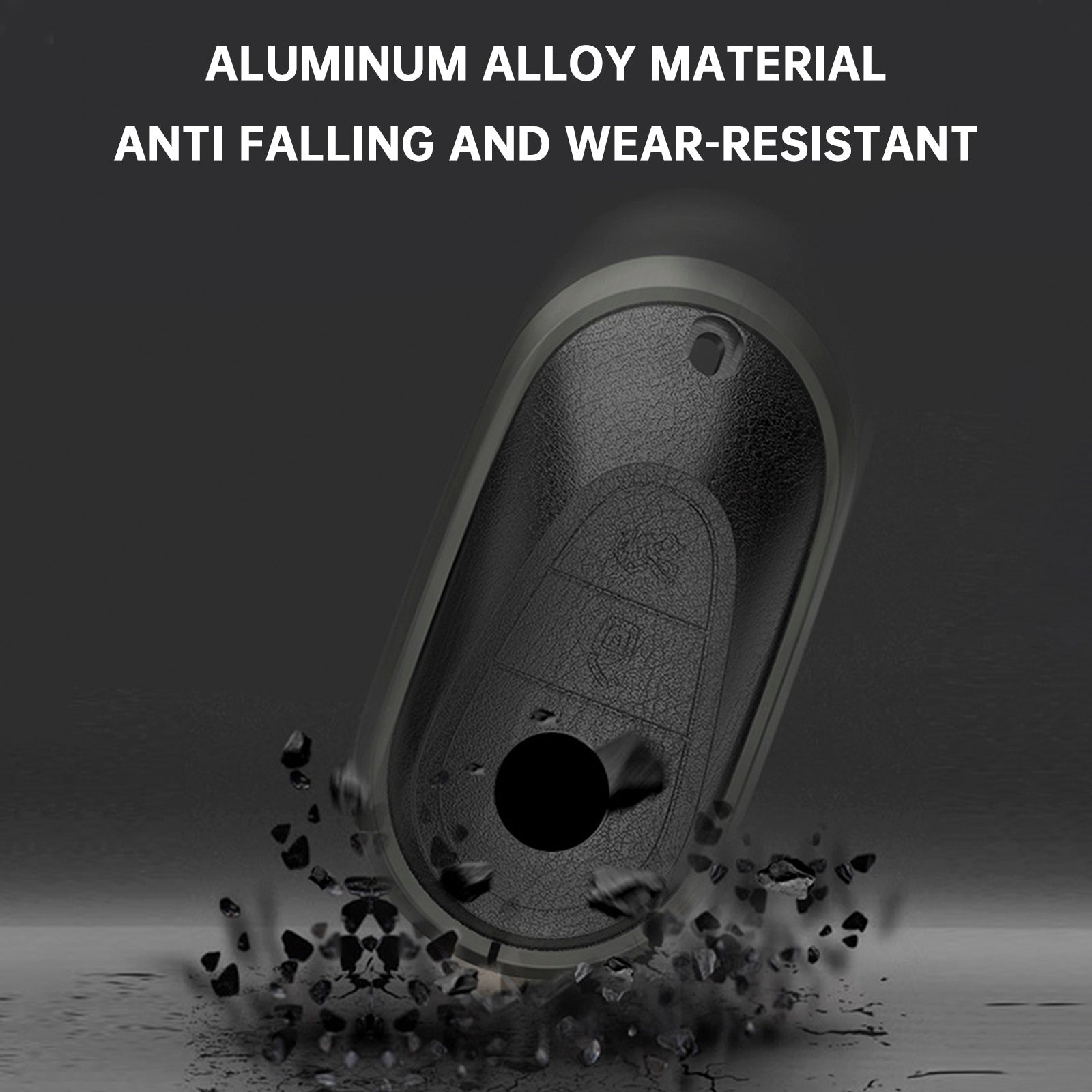 Benz GLC GLK CLS Leather Alloy Aluminum TPU Car Key Pink Case Cover