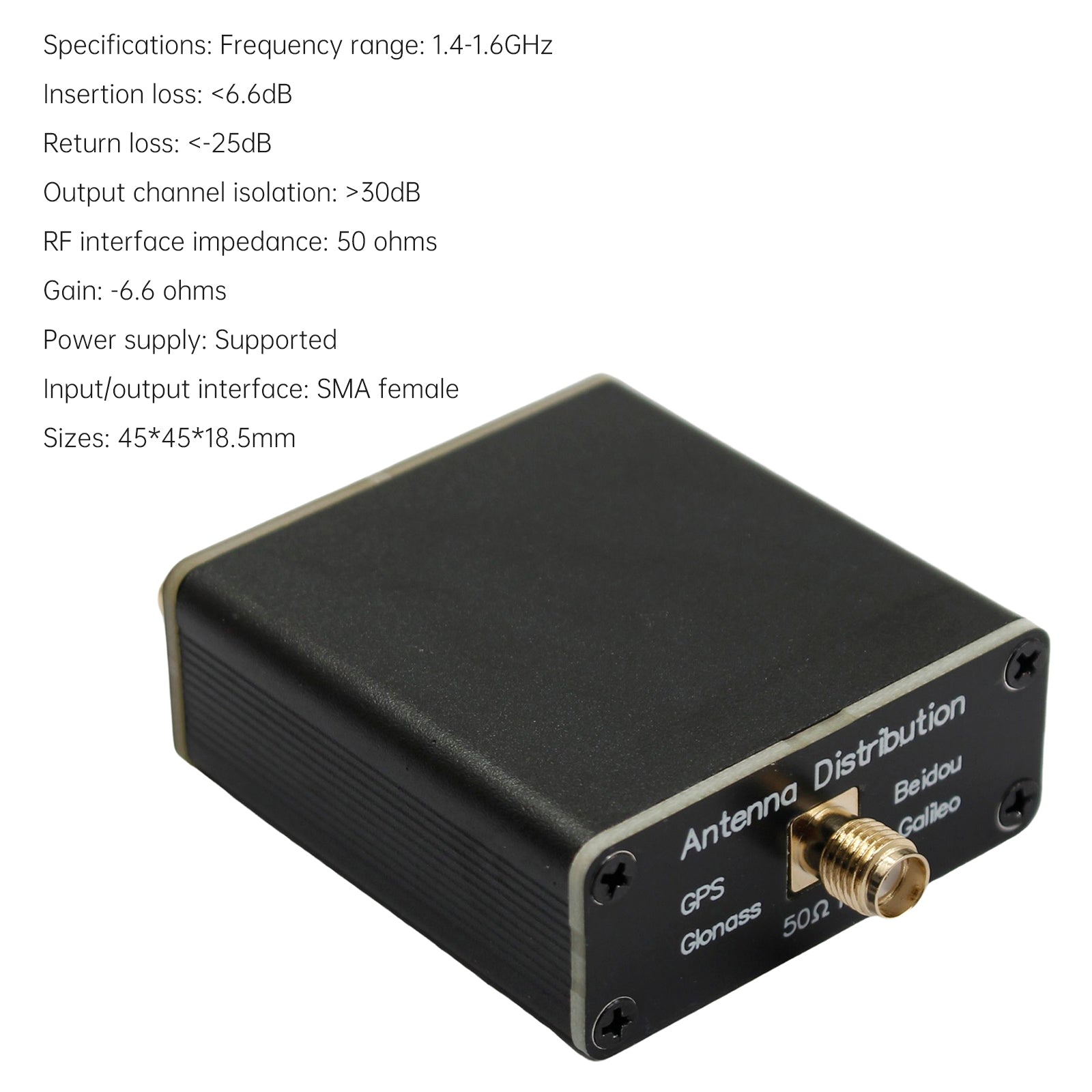 GPS GLONASS 1-to-4 Navigation Signal Antenna Antenna Splitter Power Splitter