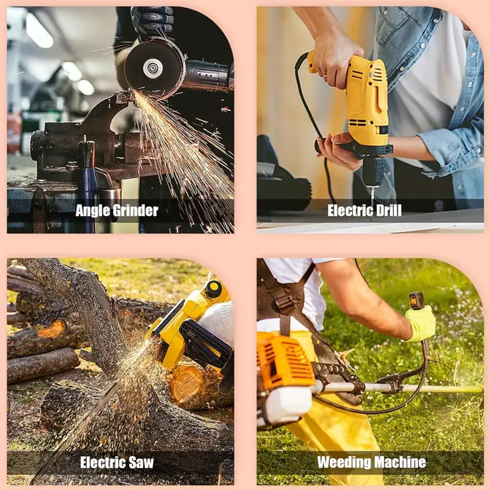 46Pcs Electric Motor Carbon Brushes 23 Sizes Replacement Repair Power Tool Part