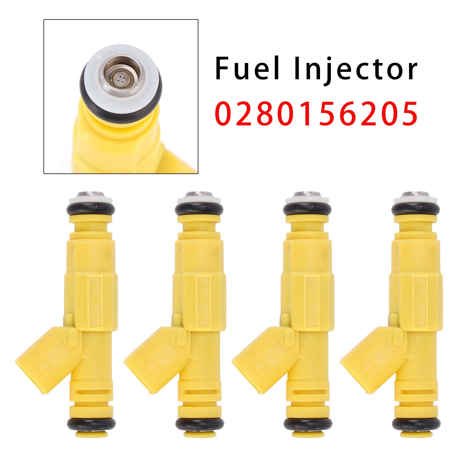 4Pcs Fuel Injector For Ford Ranger Mazda B2300 2.3L 0280156205 FJ464