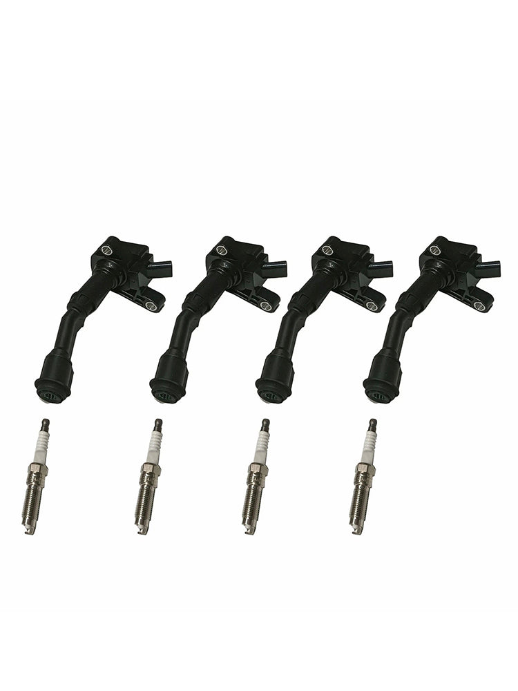 4X Ignition Coil + 4X Spark Plug UF735 For Ford Fusion Escape 1.5L 2014-2020
