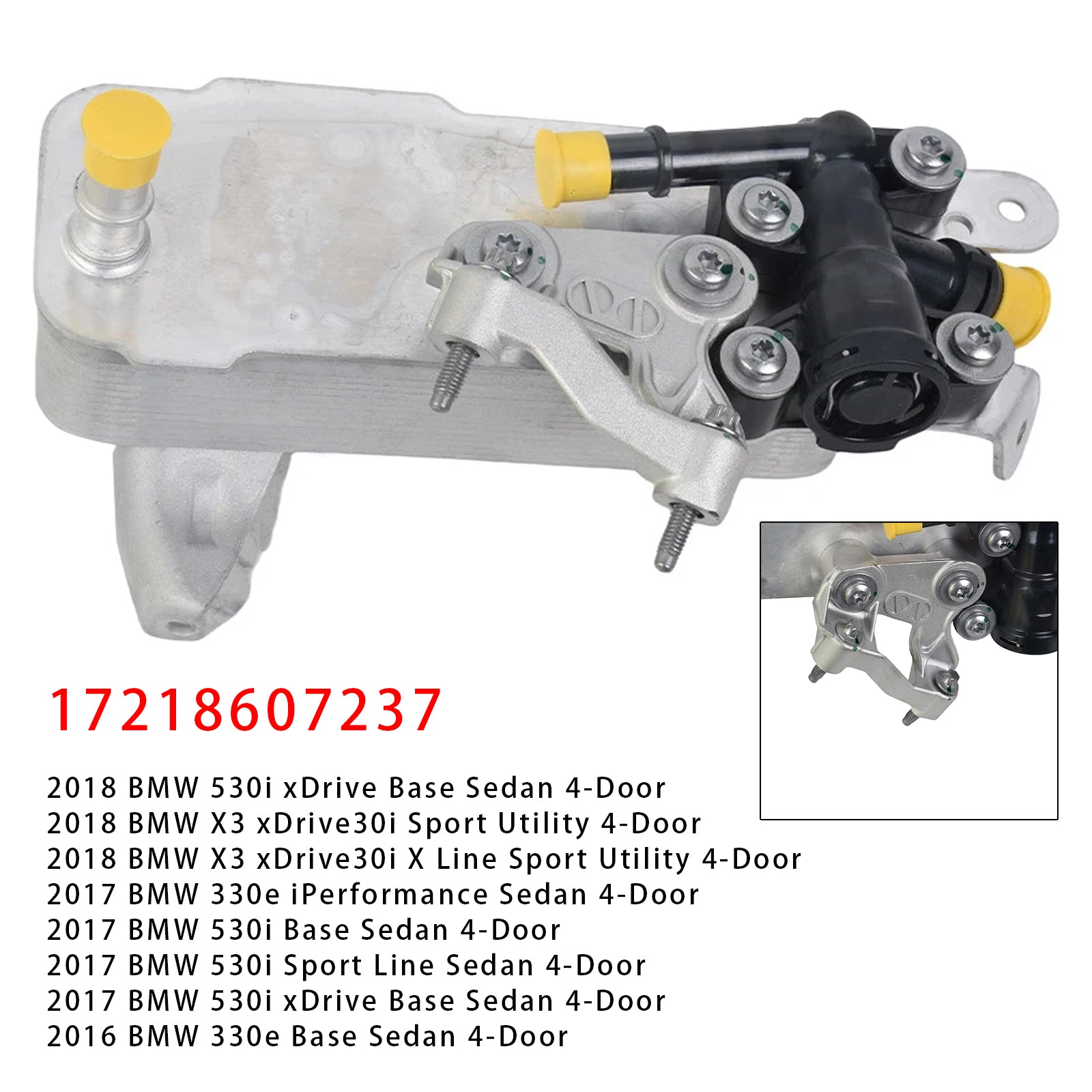 2019-2020 BMW X4 xDrive30i Executive Sport Utility 4-Door Transmission Oil Cooler 17218607237