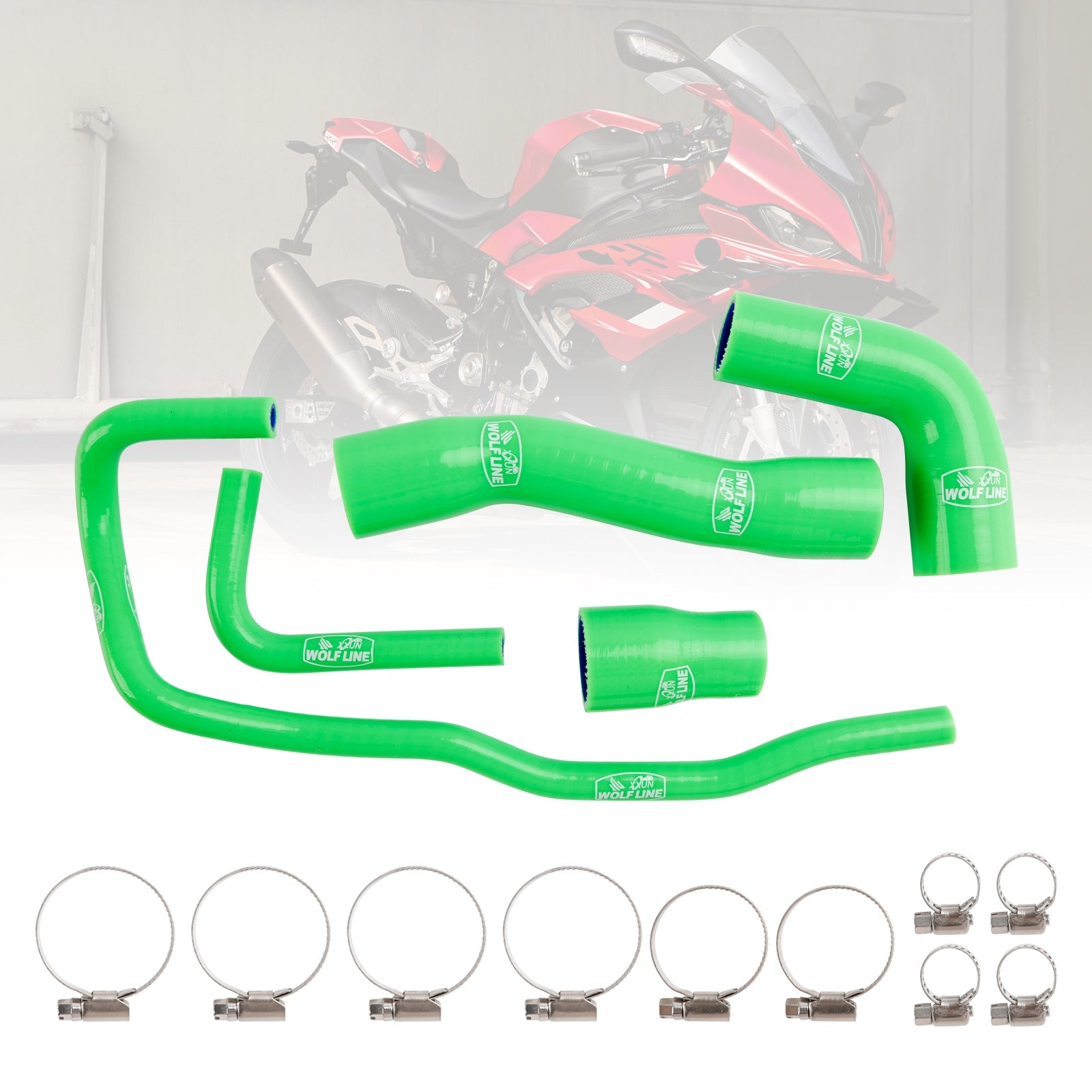 Silicone Radiator coolant Hose kit For BMW S1000RR 2019-2023
