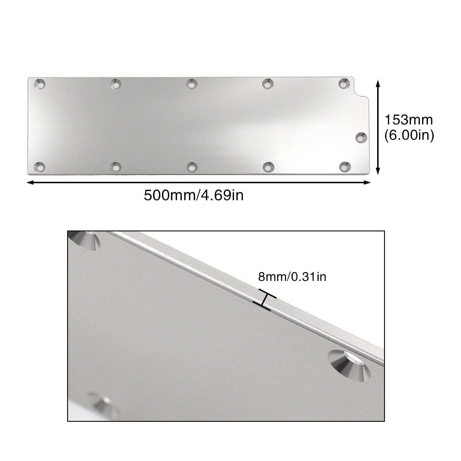 Billet Aluminum Engine Lifter Area Oil Cover 551605 For Chevy Gen IV