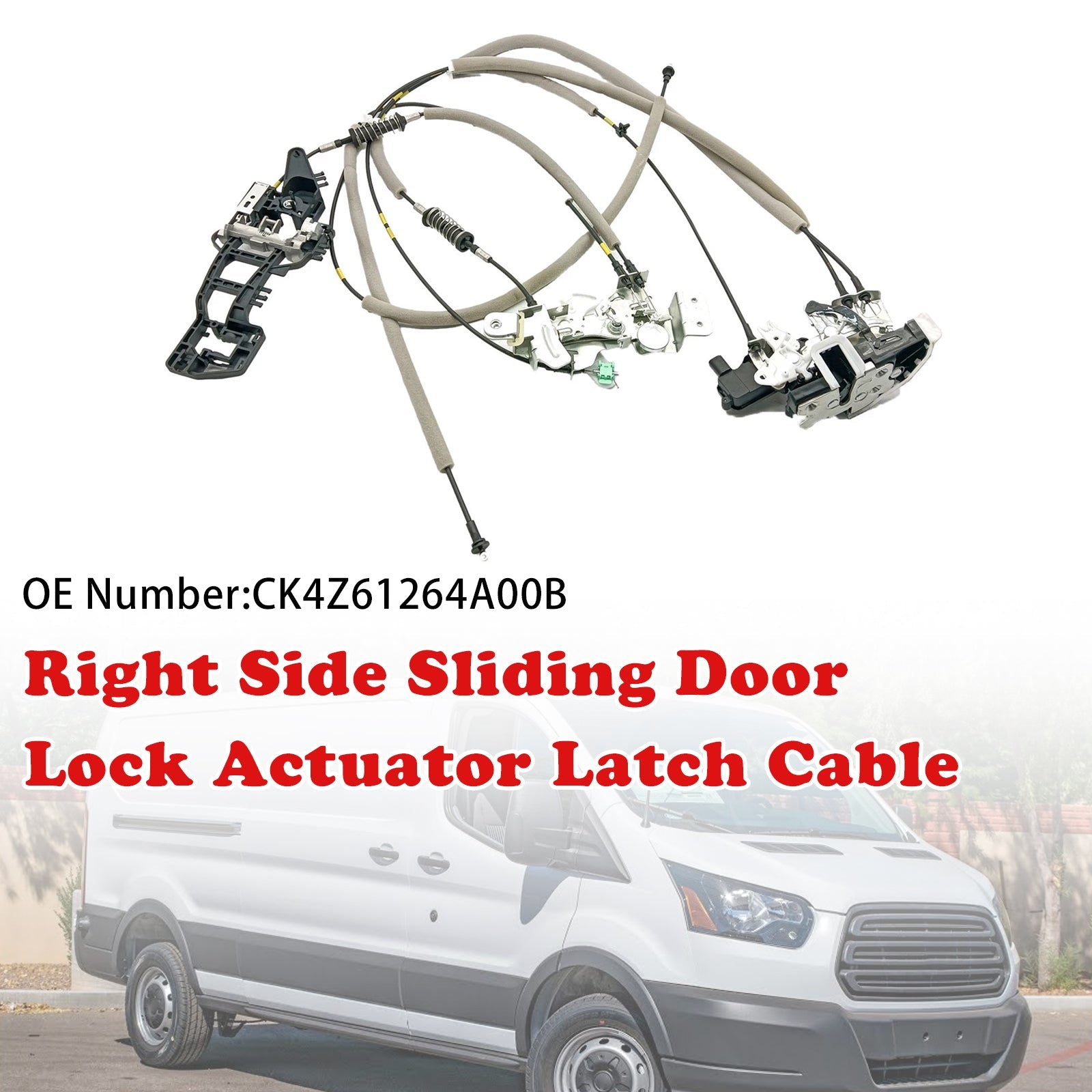 Right Sliding Door Lock Actuator CK4Z61264A00B For Ford Transit-150 250 350 15-20
