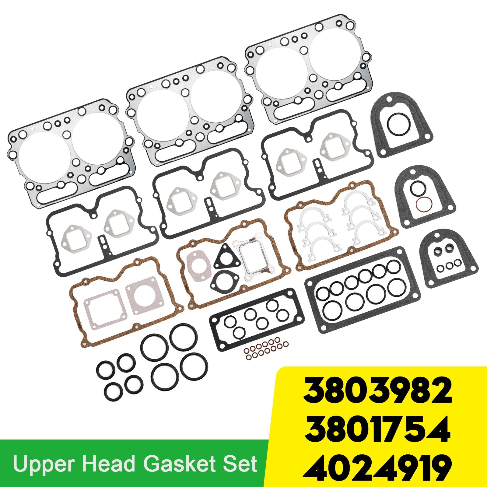 3801754 Upper Head Gasket Set for Cummins 855 Big Cam IV STC 4024919 NT NTC