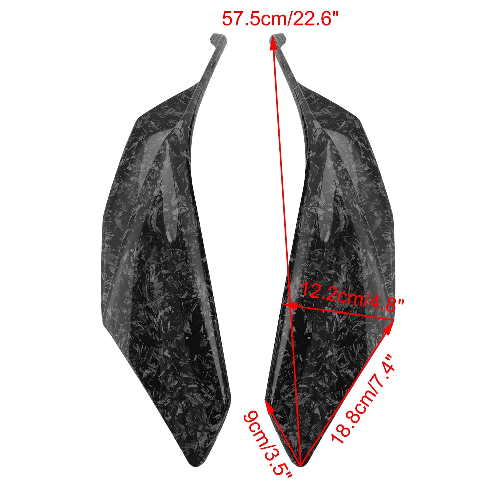 2021-2024 Aprilia RSV4 Air Deflector Spoiler Side Fairing Part Kit Panels