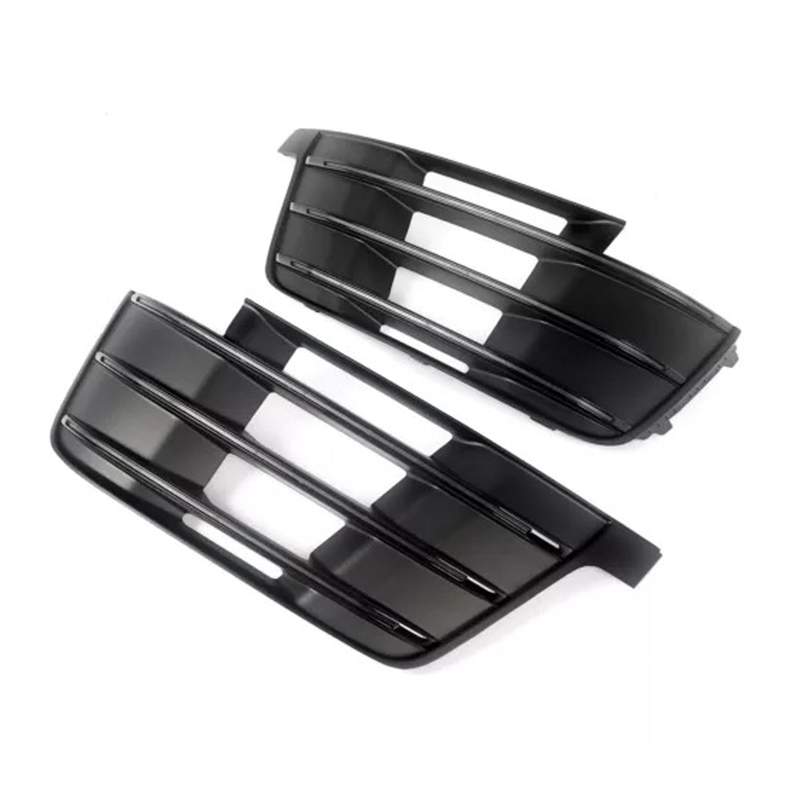 2016-2019 Audi Q7 S-Line 2X Original Car Front Bumper Fog Light Grilles 4M0807681D 4M0807682D