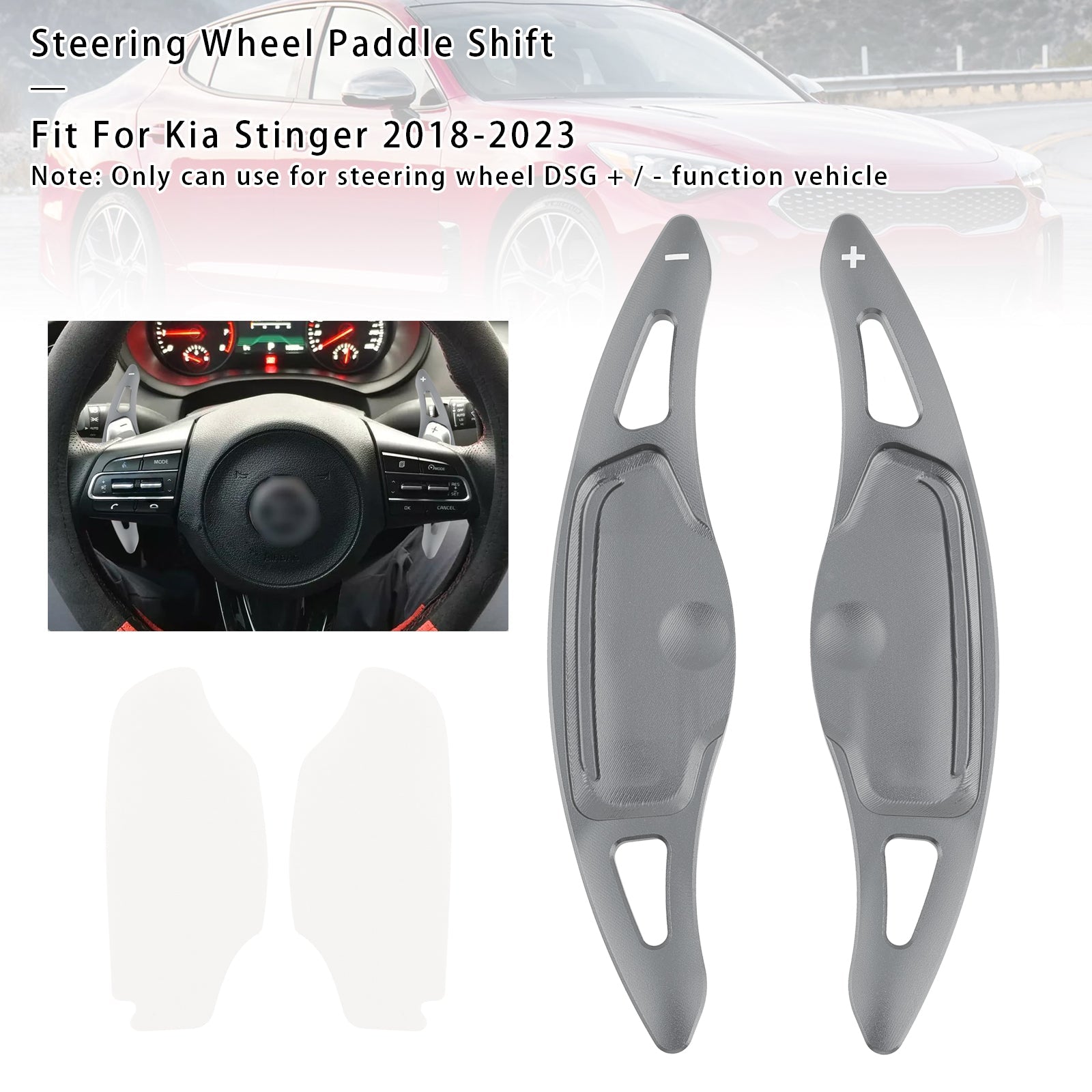 2018-2023 Kia Stinger Steering Wheel Paddle Shifter Covers
