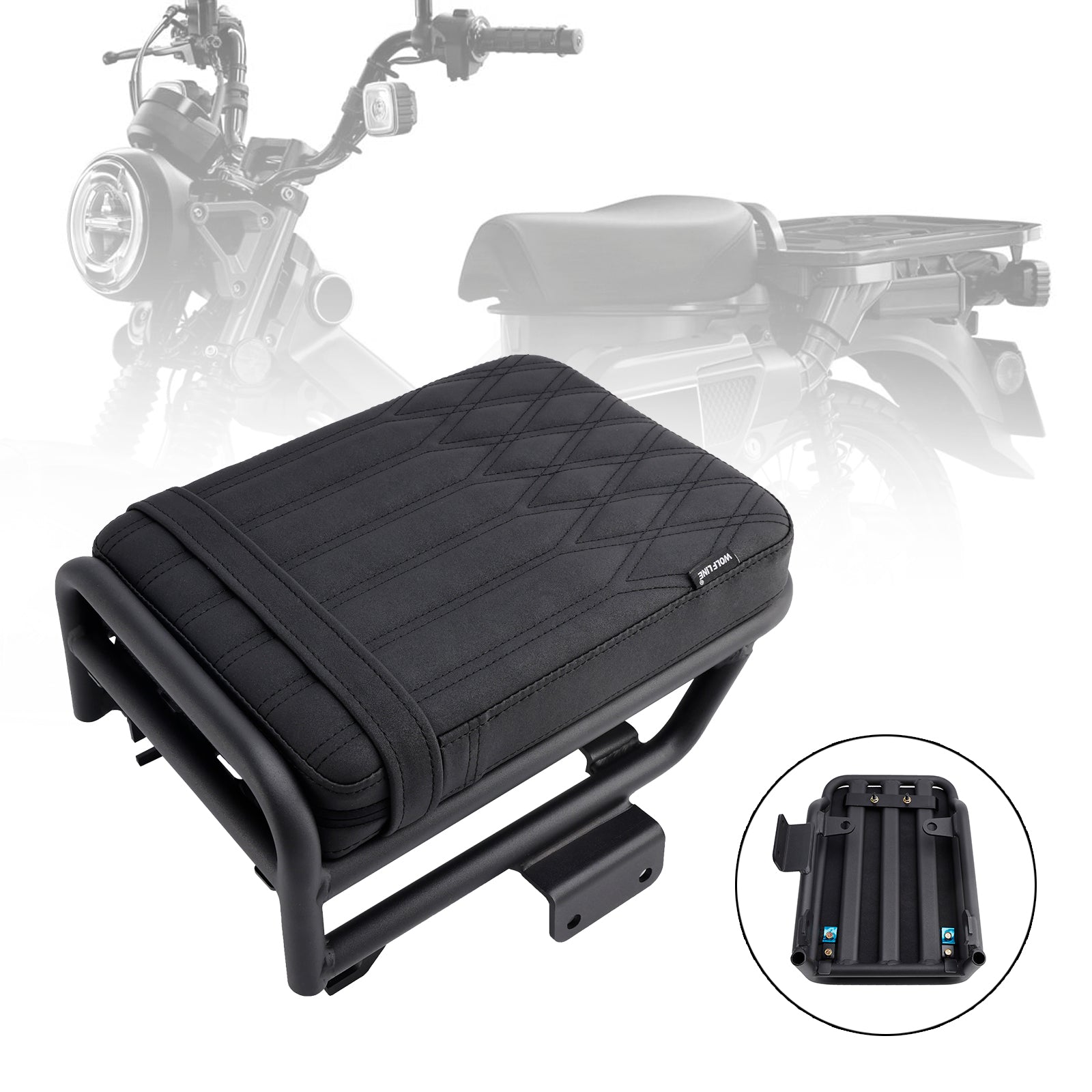 2020-2023 혼다 CT125 헌터큐브 뒷좌석 1인승 안장 플랫 블랙