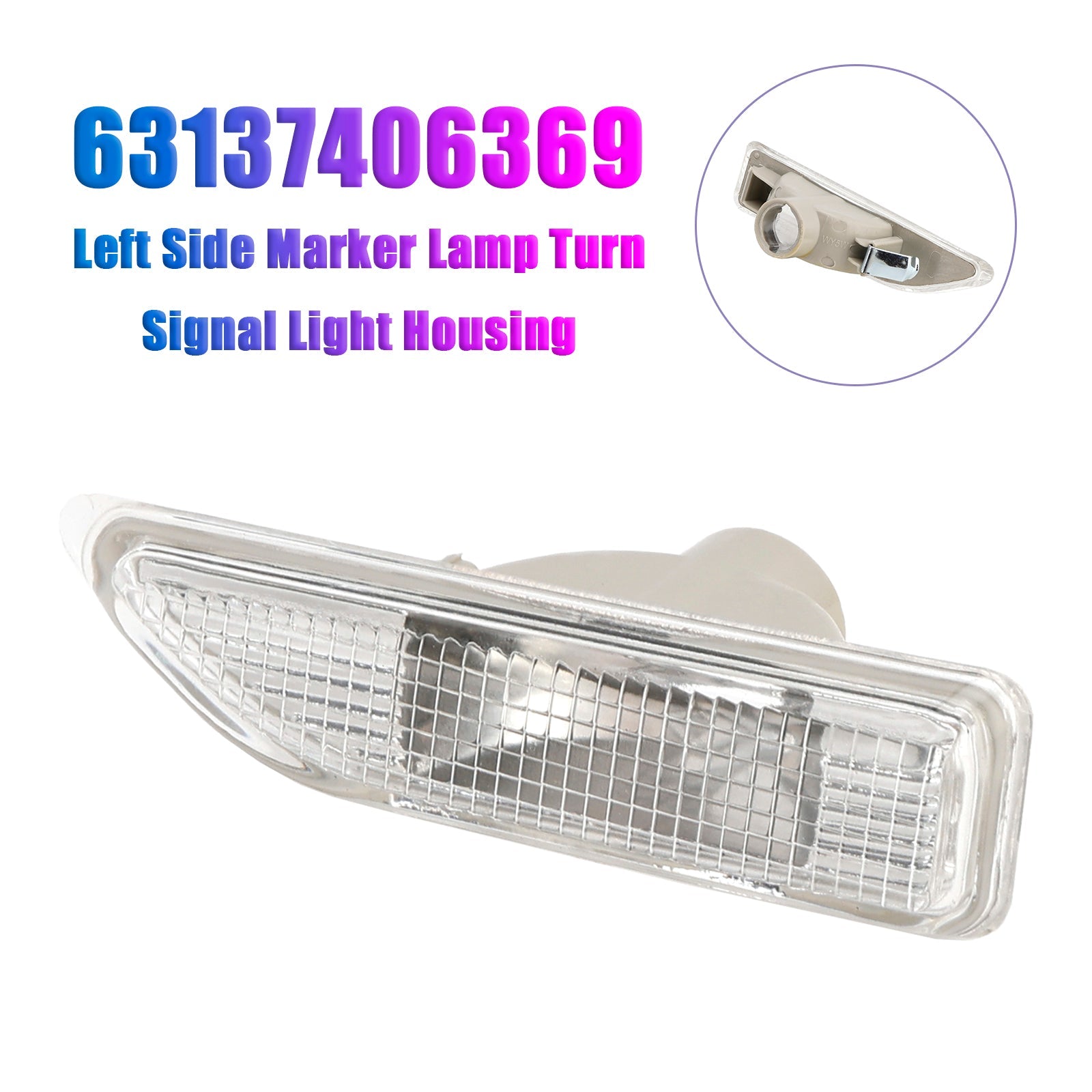 2016-2021 Mini F60 Left Side Marker Lamp Turn Signal Light Housing 63137406369