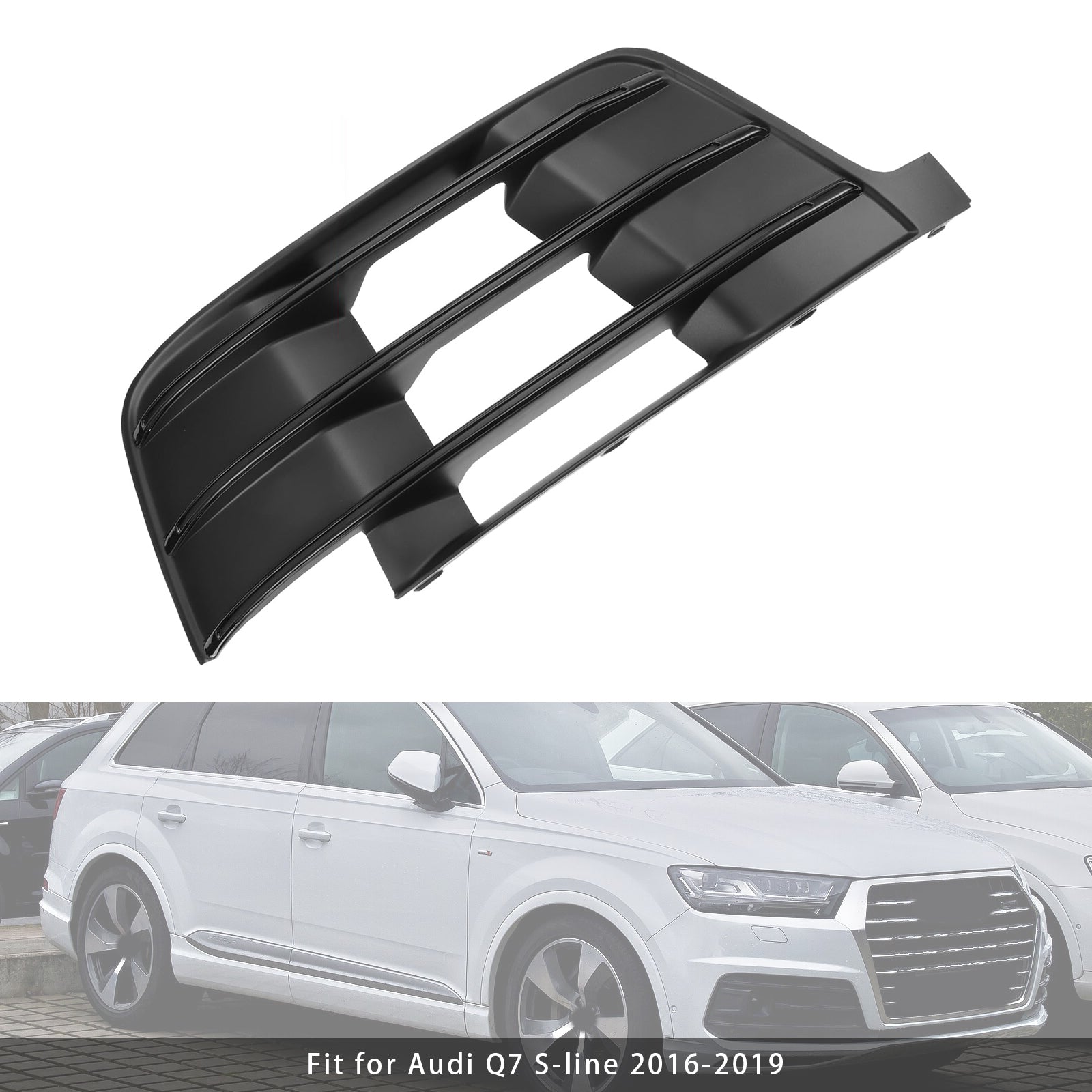 2016-2019 Audi Q7 S-Line Original Fog Light Grille Right Side 4M0807682D