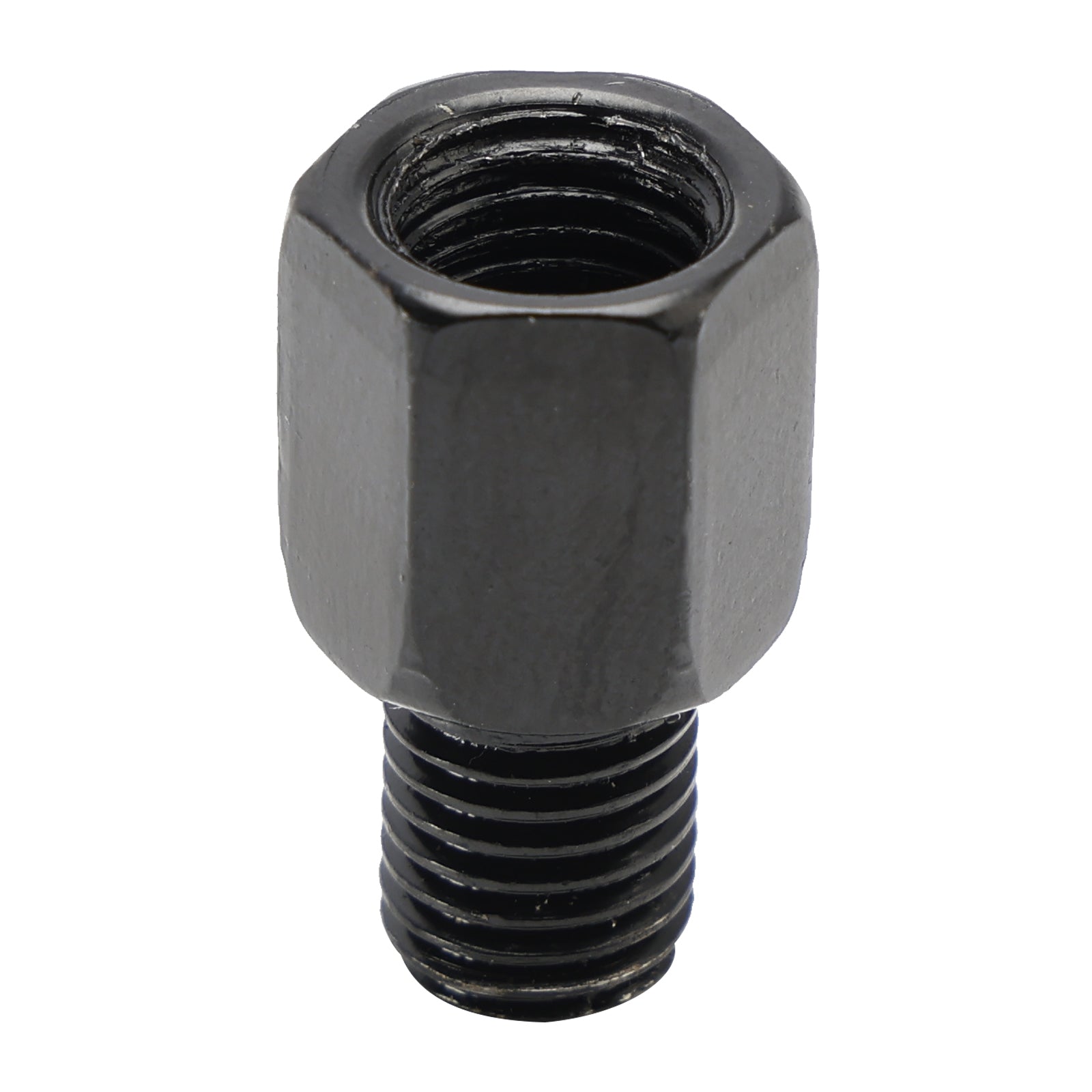 MOTORCYCLE MIRROR ADAPTORS 10MM LEFT HAND FEMALE TO 10MM RIGHT HAND MALE THREAD